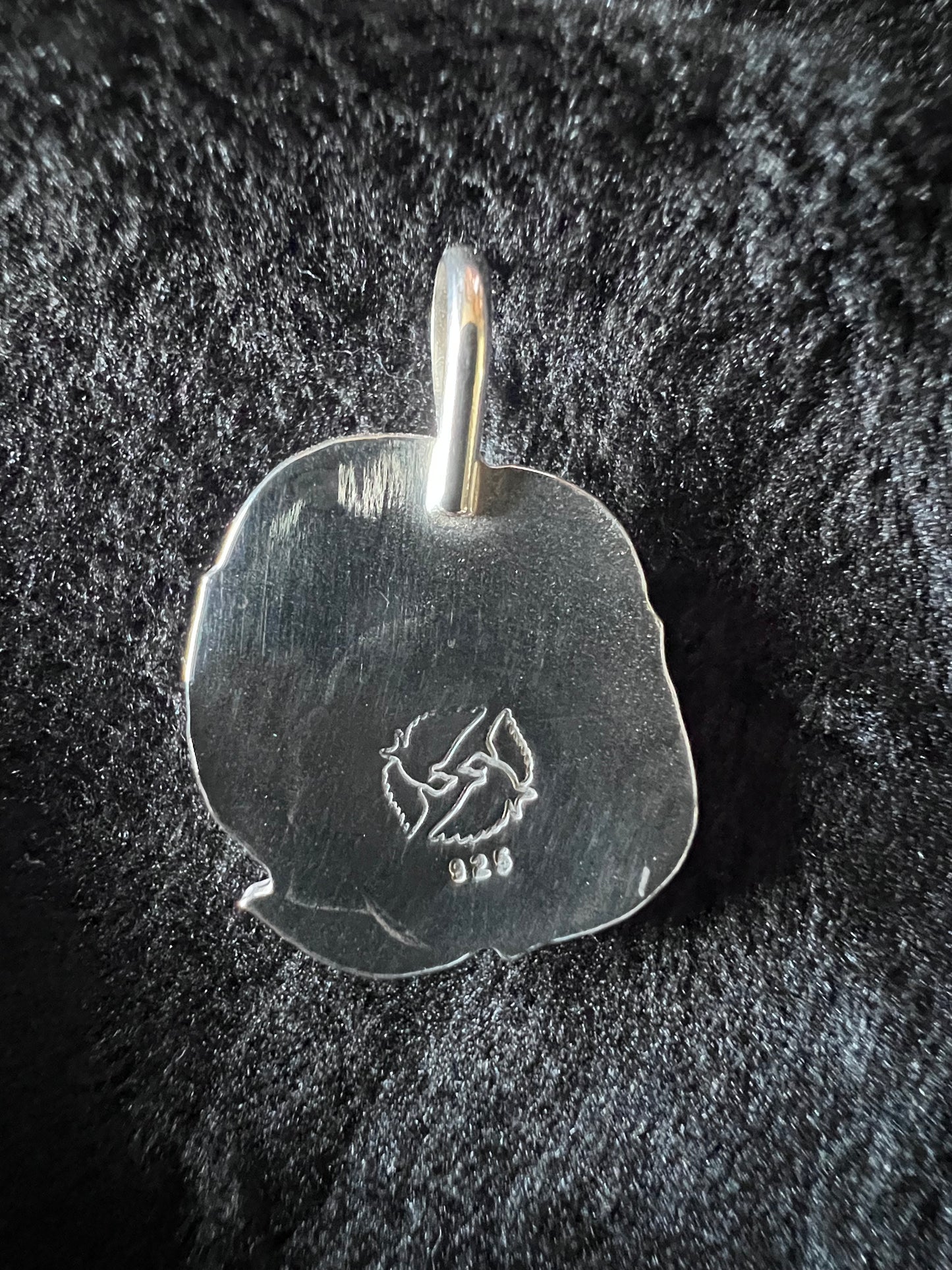 Sterling Silver and Moss Agate Pendant