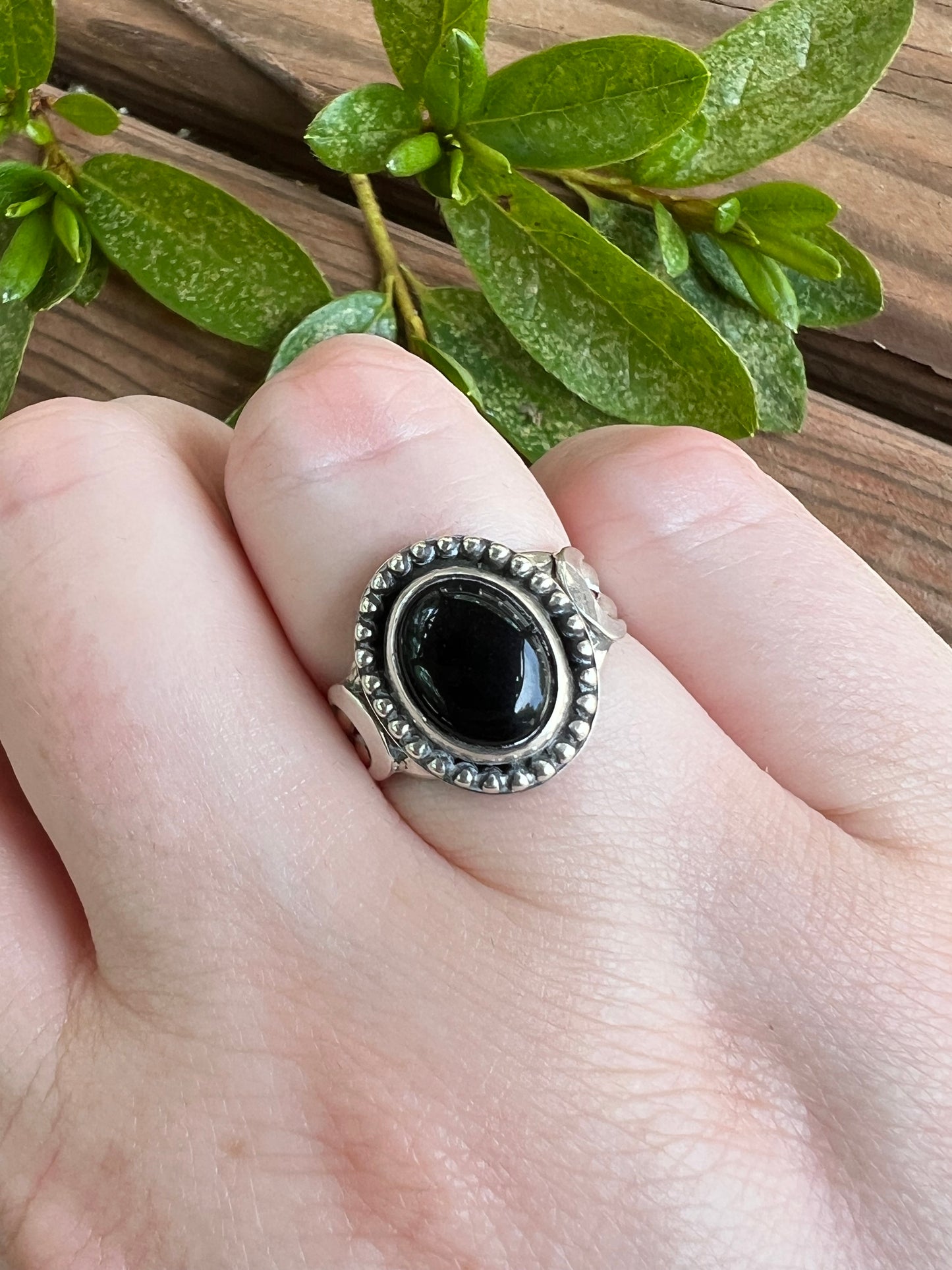 Sterling Silver and Black Onyx Ring