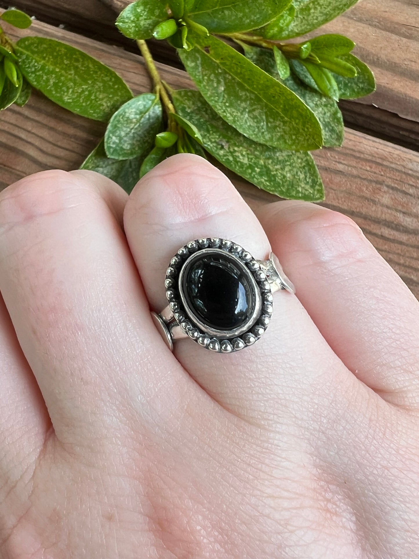 Sterling Silver and Black Onyx Ring