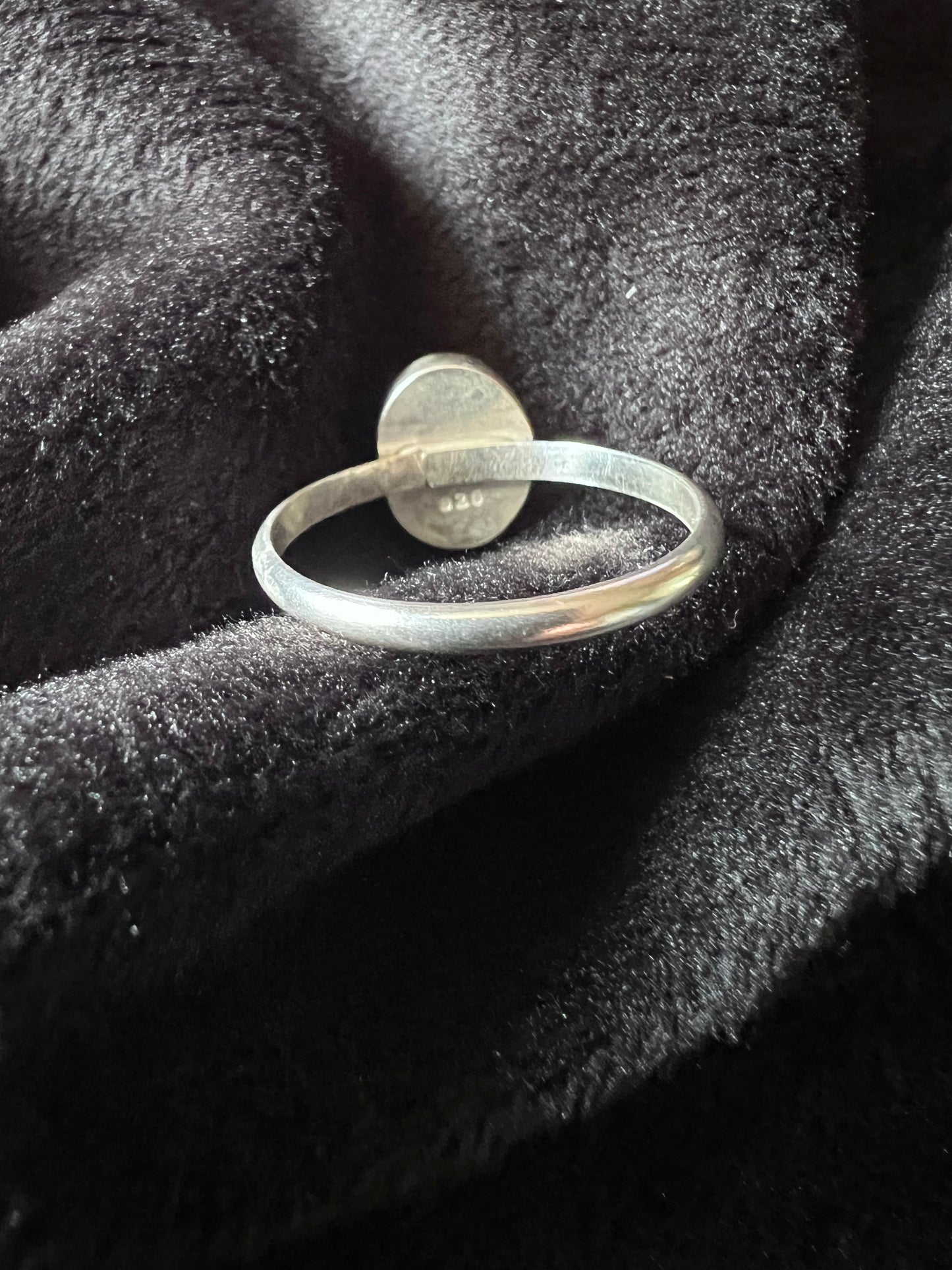 Sterling Silver Moss Agate Ring