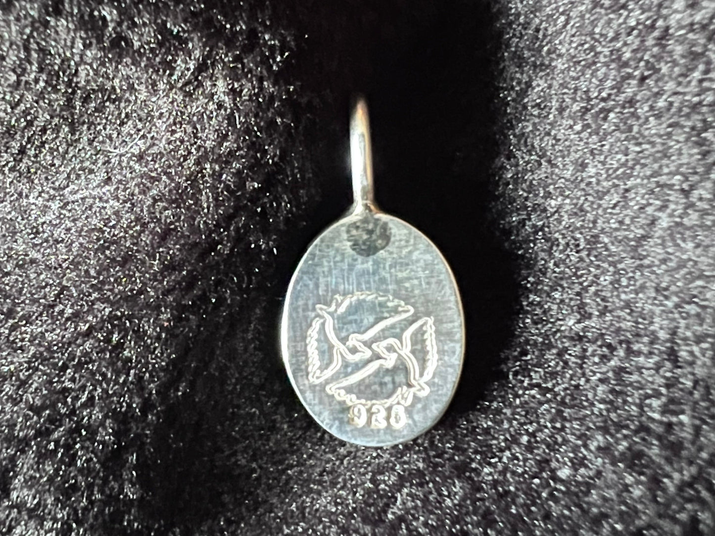 Sterling Silver and Moss Agate Pendant