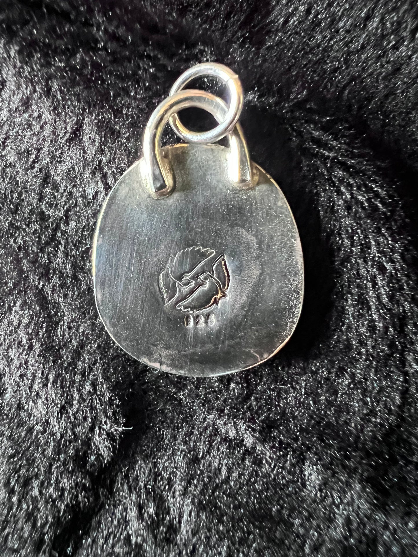Sterling Silver and Seraphinite Leafy Pendant