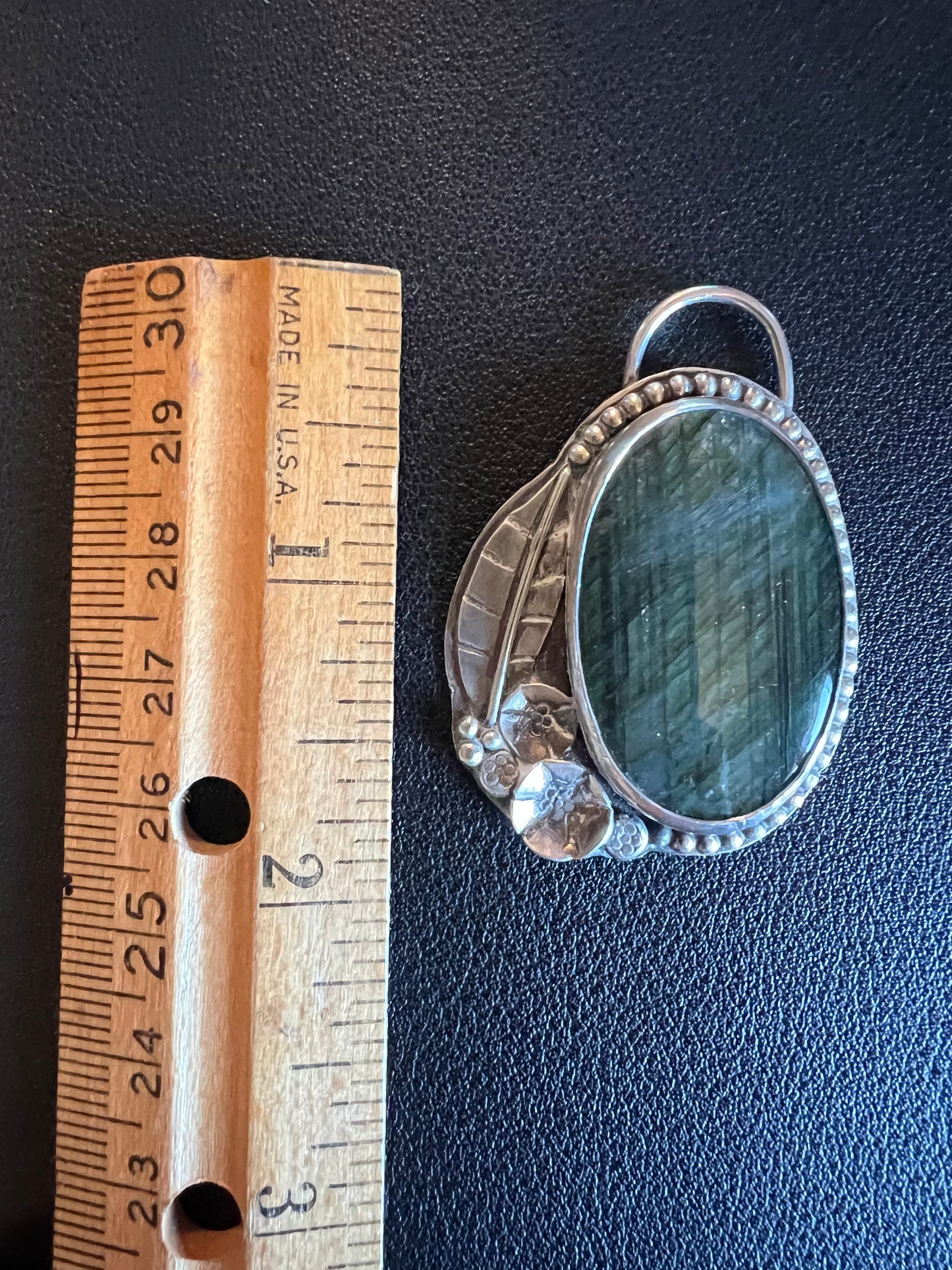 Sterling Silver and Labradorite Pendant