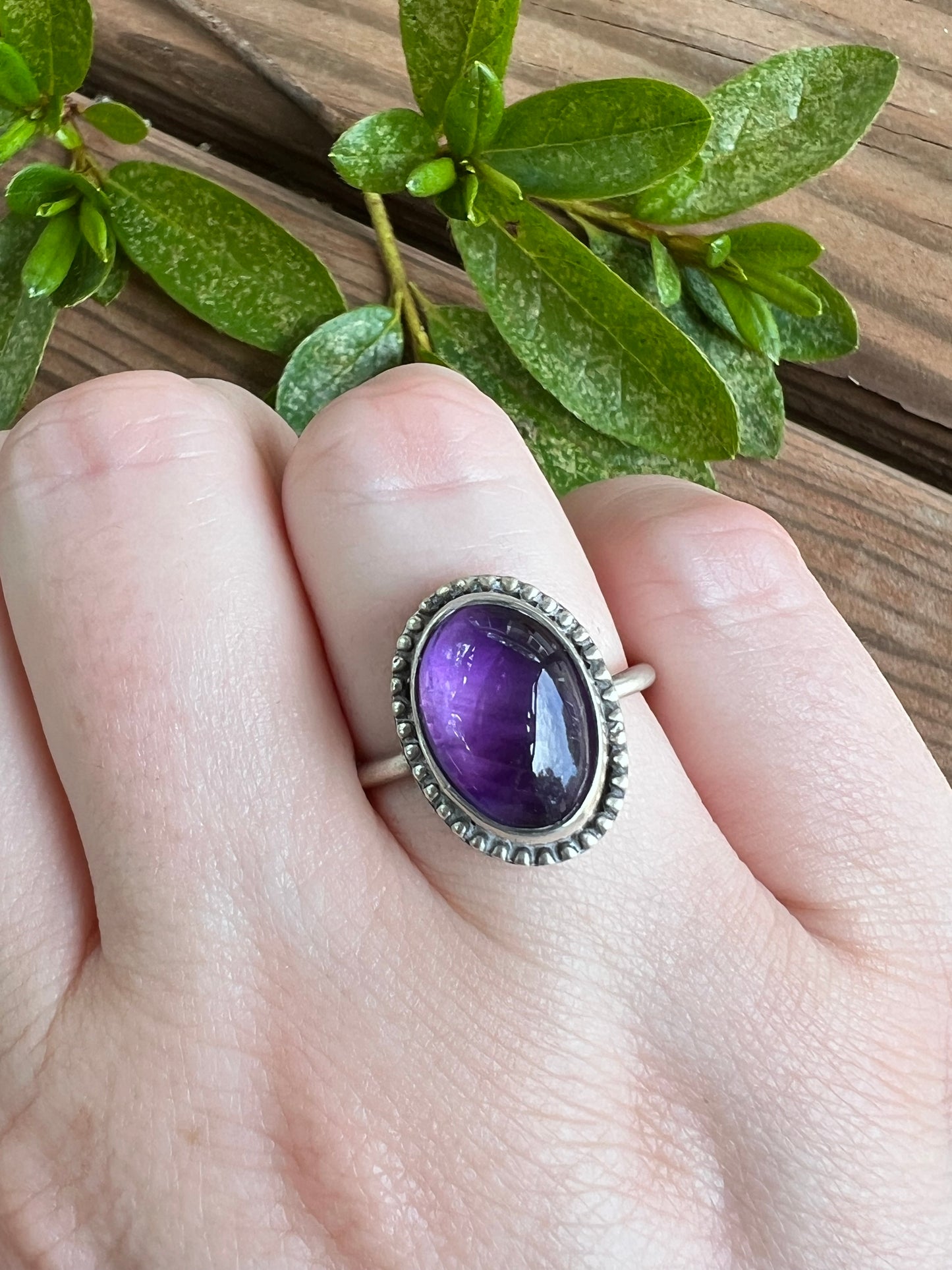 Sterling Silver and Amethyst Ring
