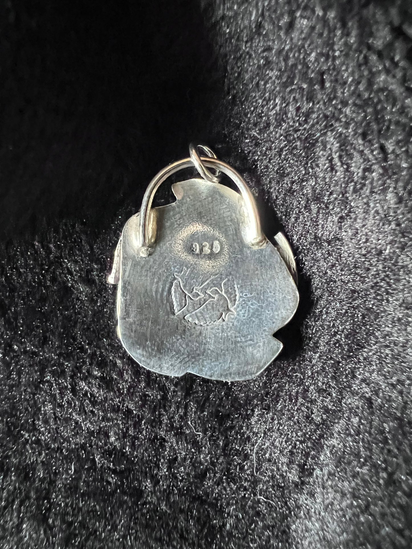 Sterling Silver and Seraphinite Leafy Pendant