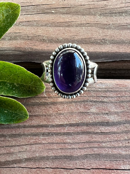 Sterling Silver and Amethyst Ring