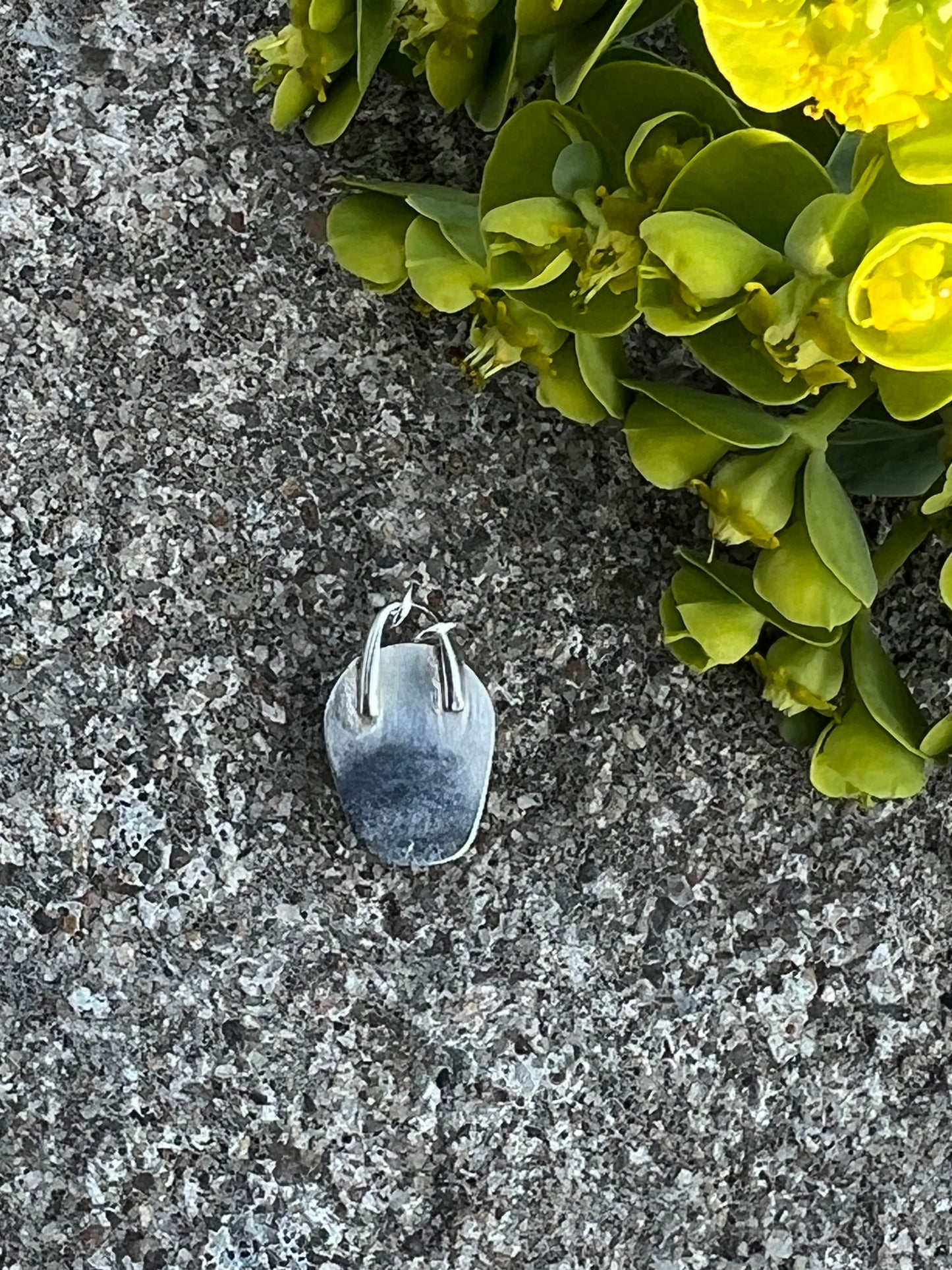 Sterling Silver and Black Onyx Coffin Pendant