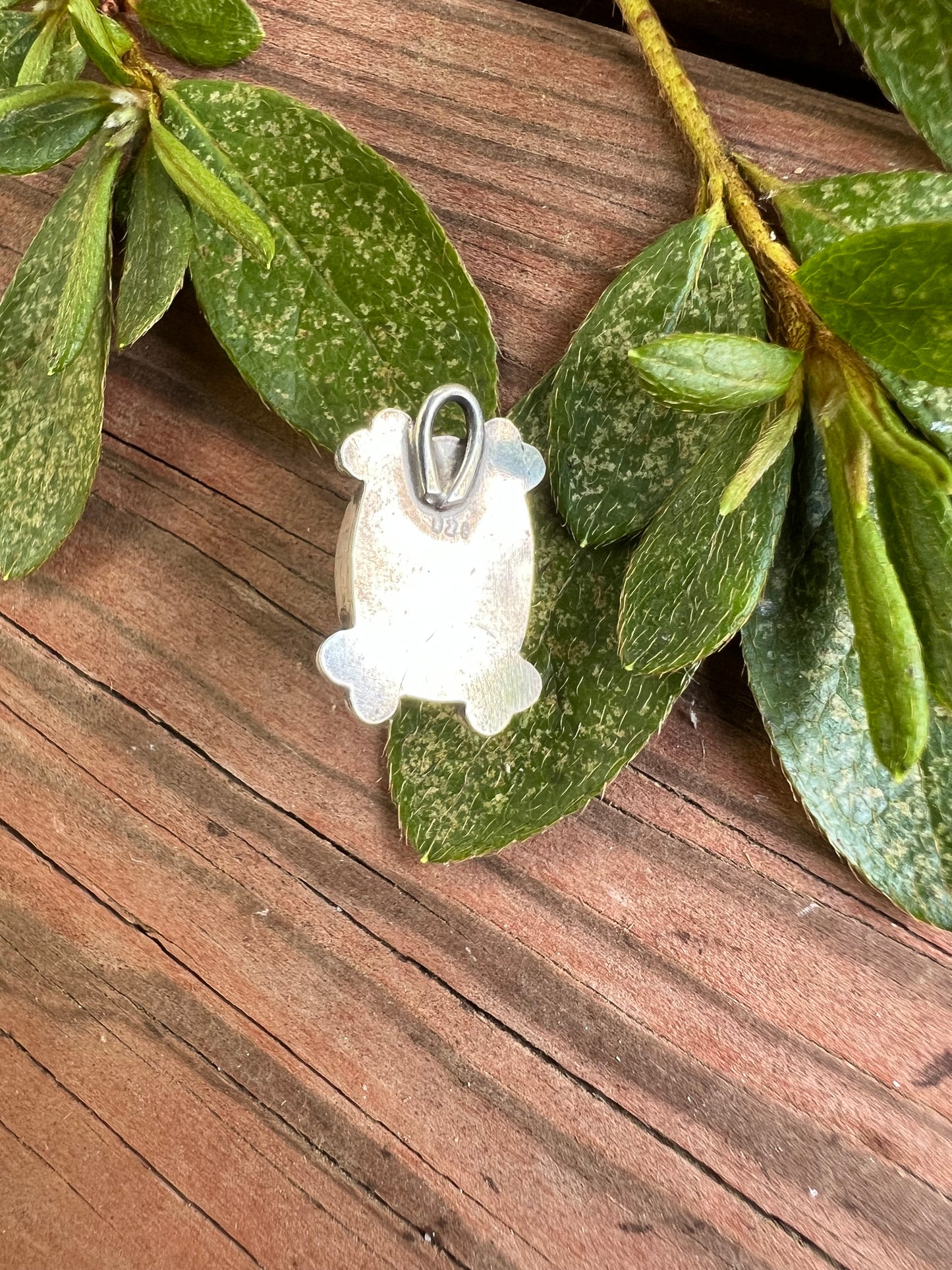 Sterling Silver and Prehnite Pendant