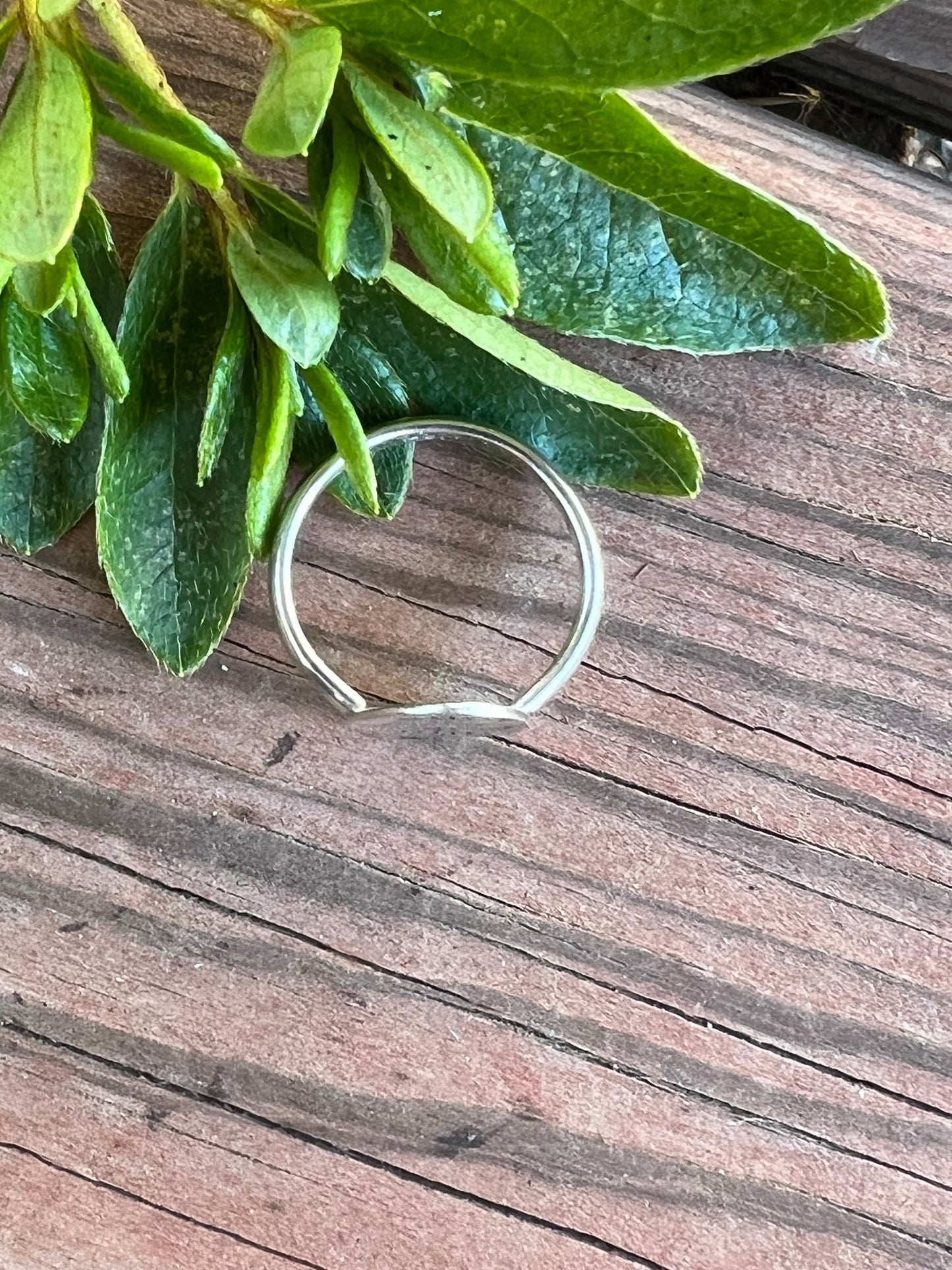 Sterling Silver Stamped Design Ring