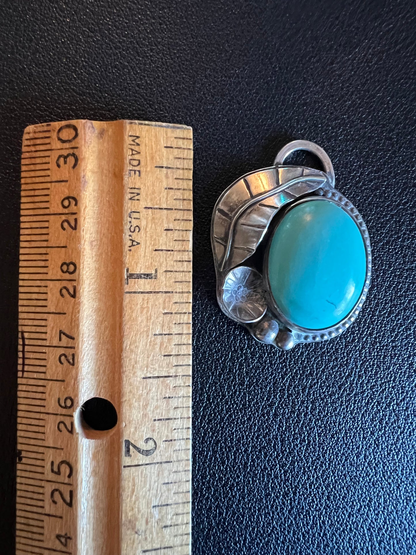 Sterling Silver and Turquoise Pendant