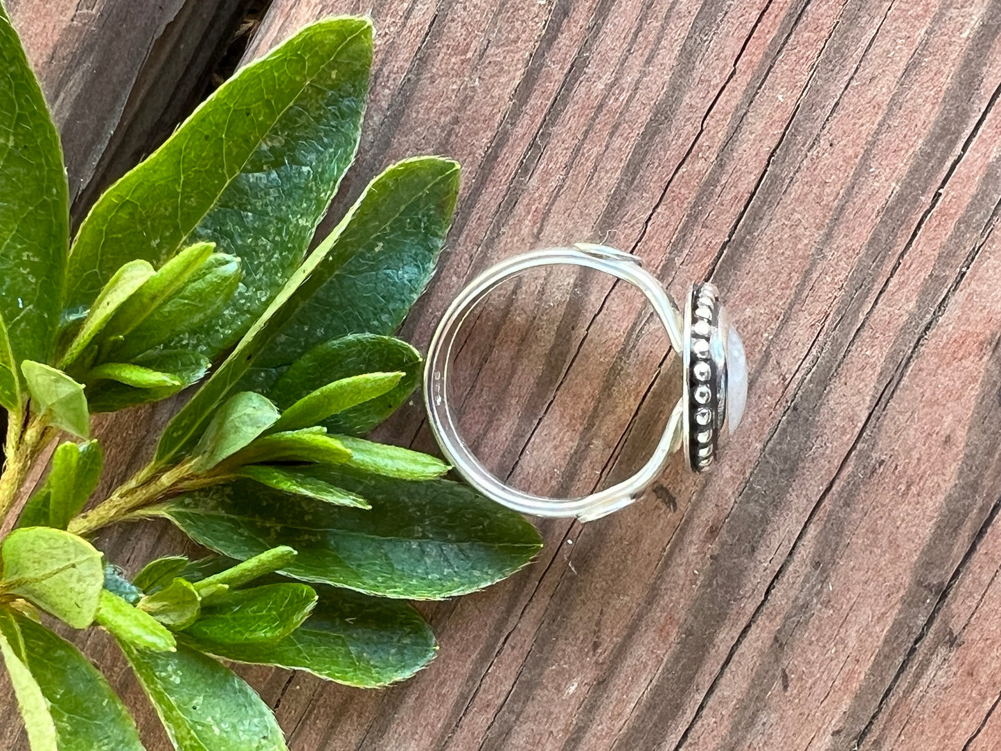 Sterling Silver and Moonstone Ring