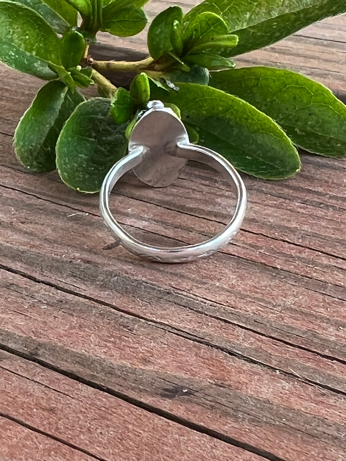Sterling Silver and Green Onyx Ring