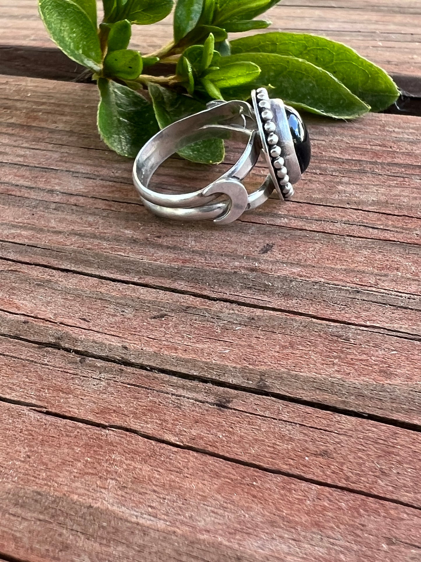 Sterling Silver and Black Onyx Ring