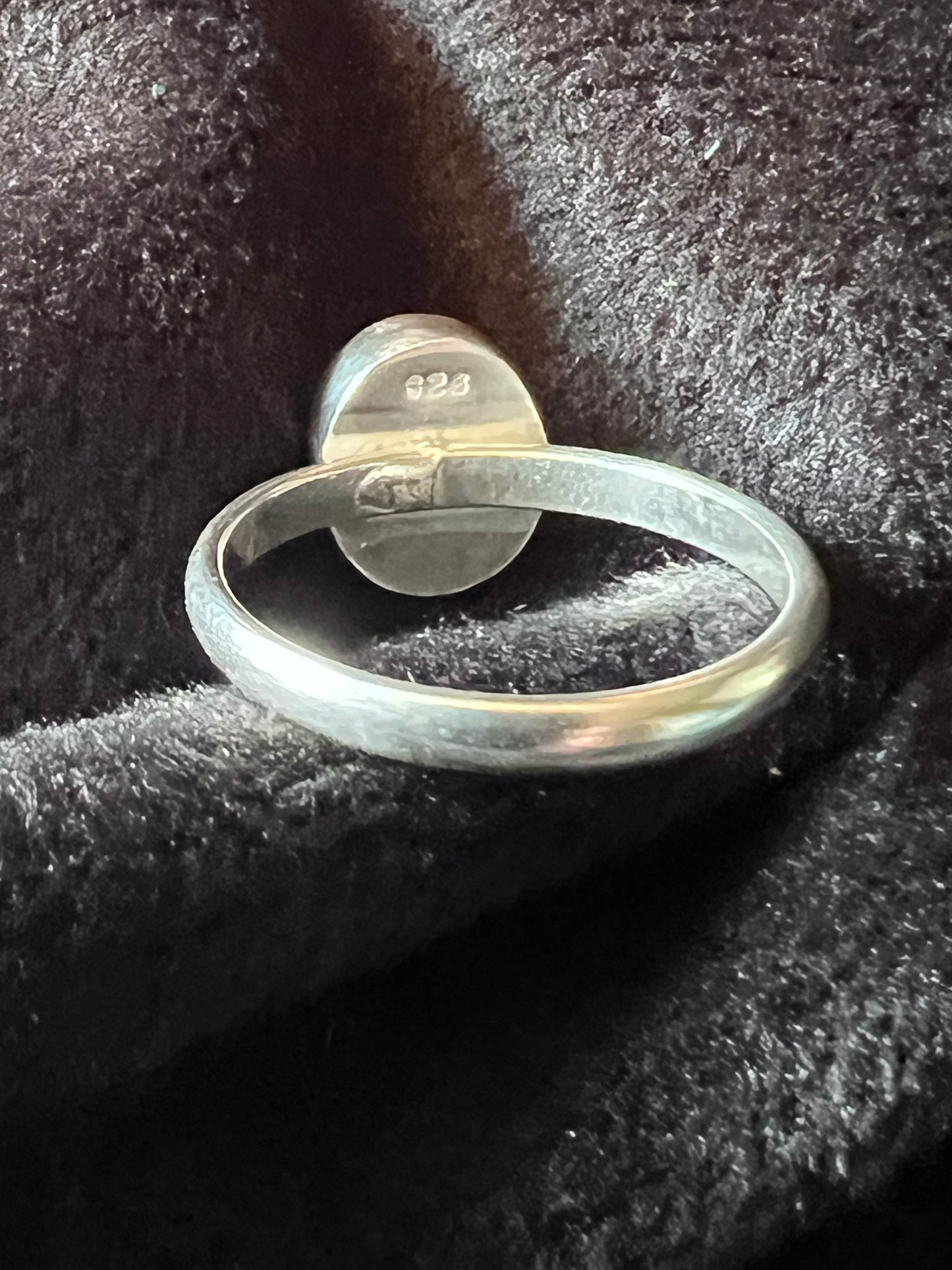 Sterling Silver Moss Agate Ring