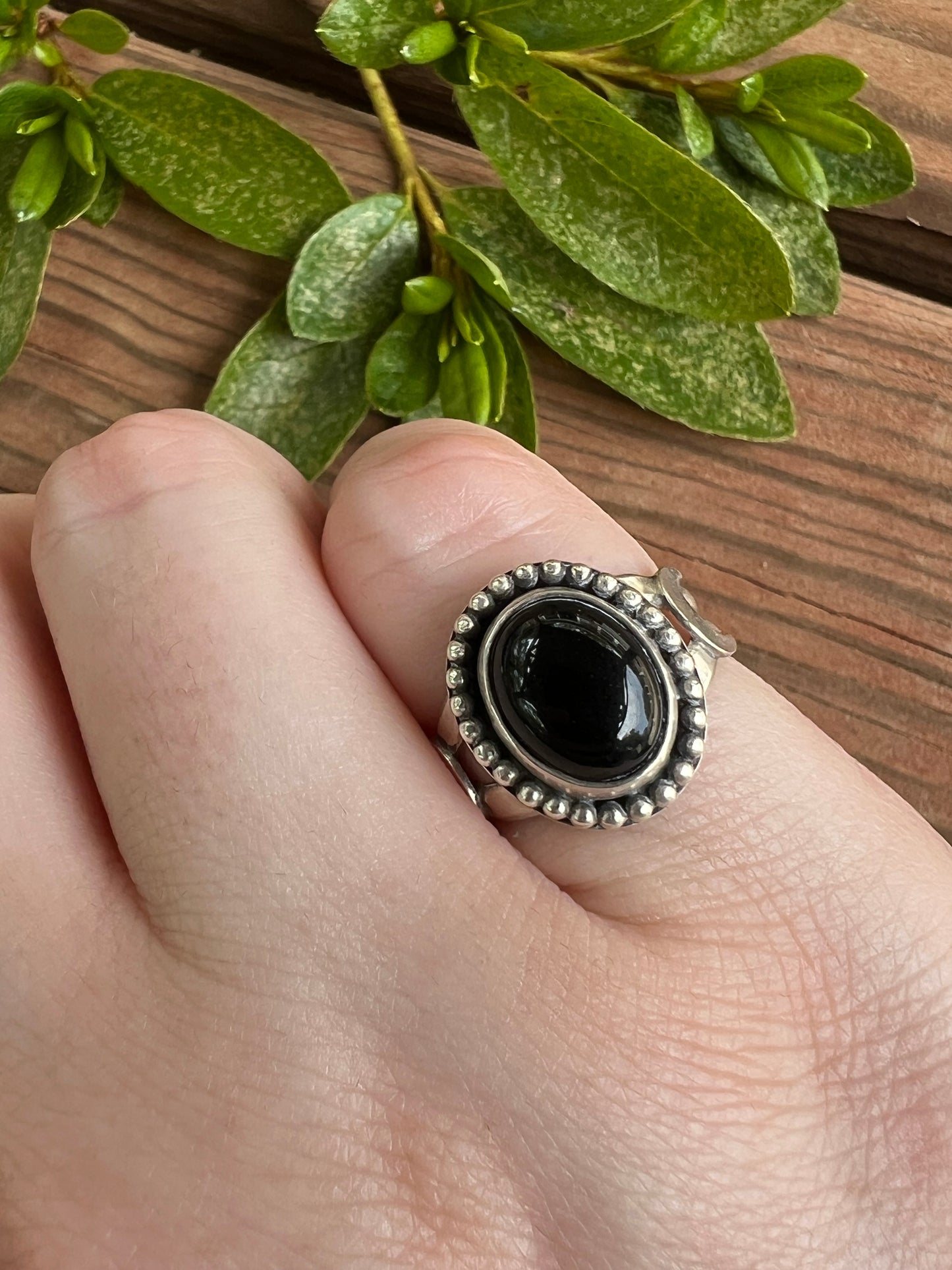 Sterling Silver and Black Onyx Ring