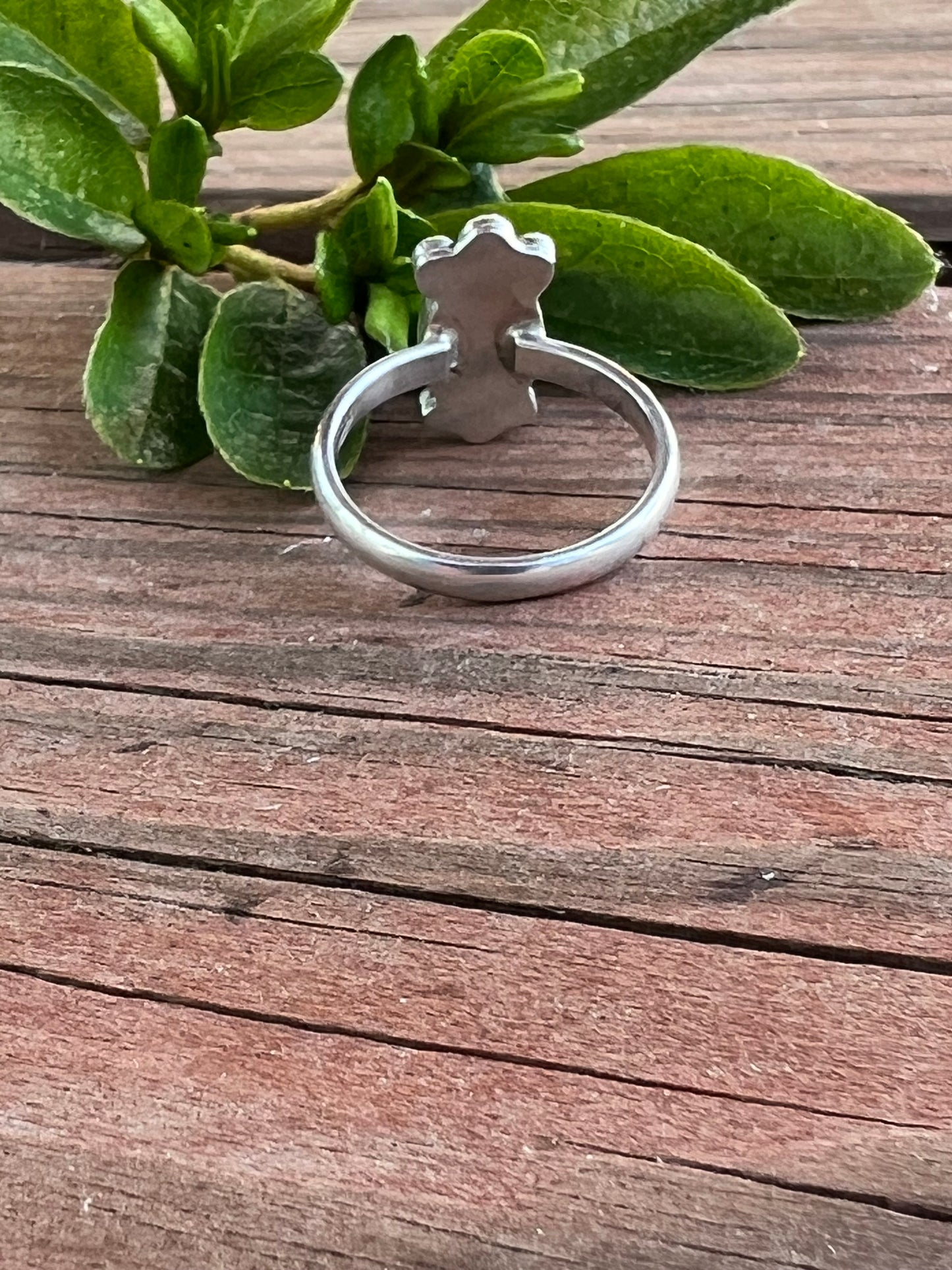 Sterling Silver and Green Onyx Ring