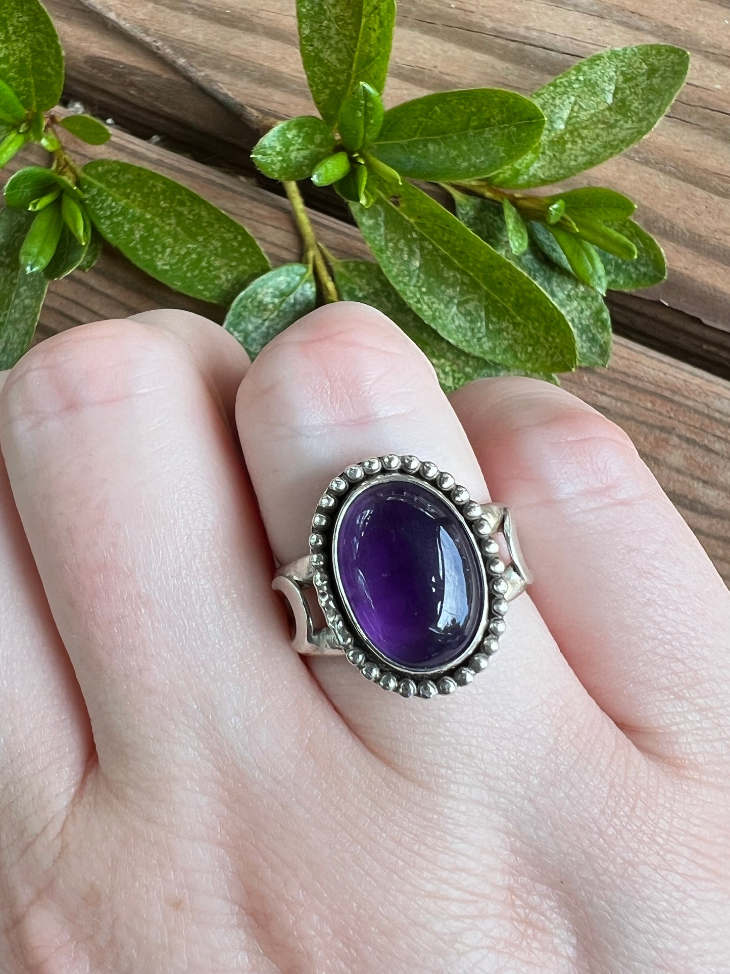 Sterling Silver and Amethyst Ring