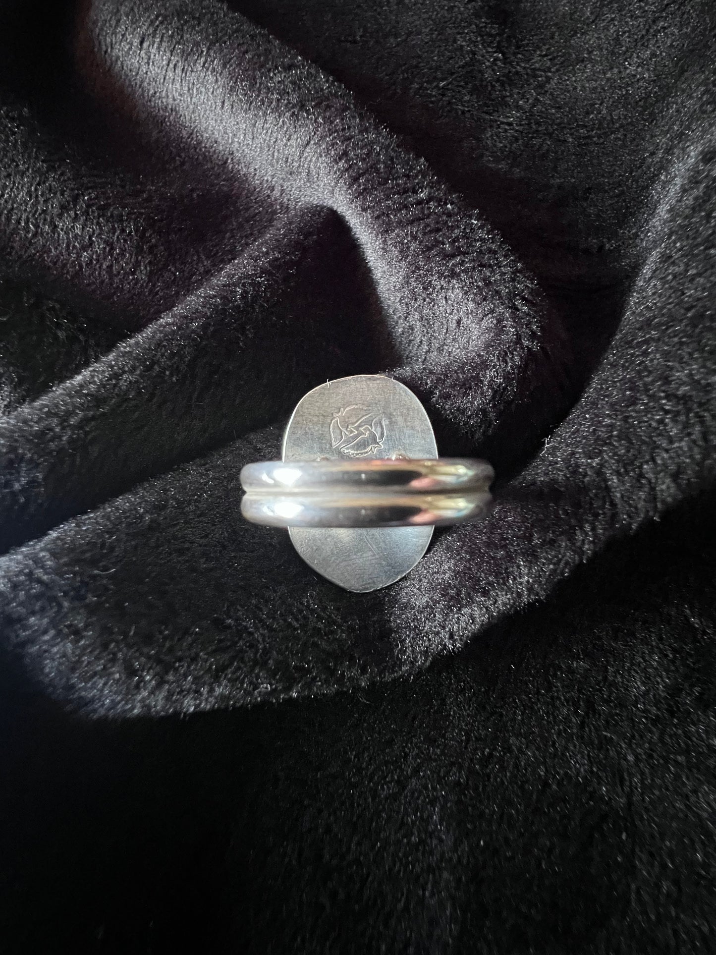 Sterling Silver and Moss Agate Leafy Ring