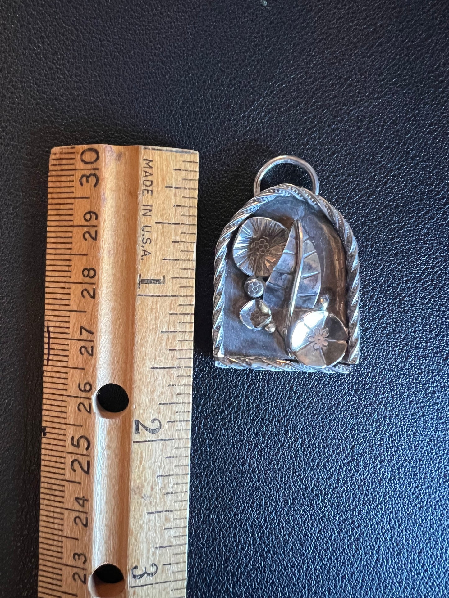 Sterling Silver Botanical Pendant