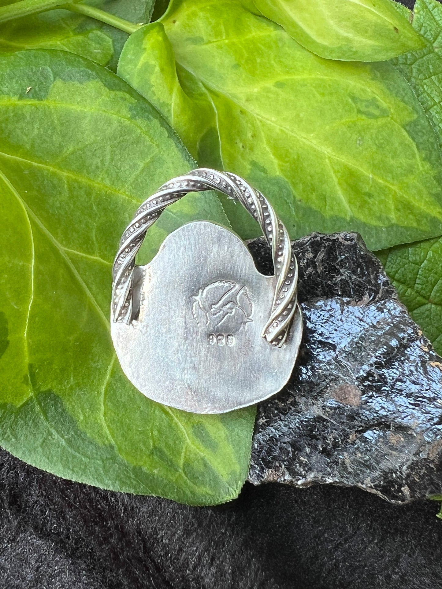 Sterling Silver and Prehnite Pendant