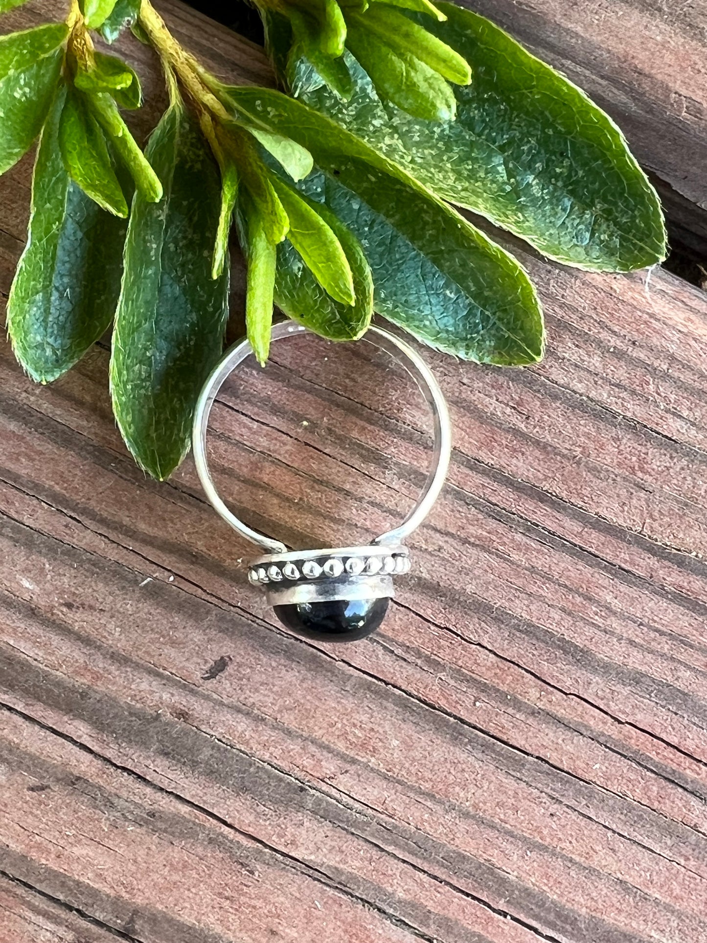 Sterling Silver and Black Onyx Ring