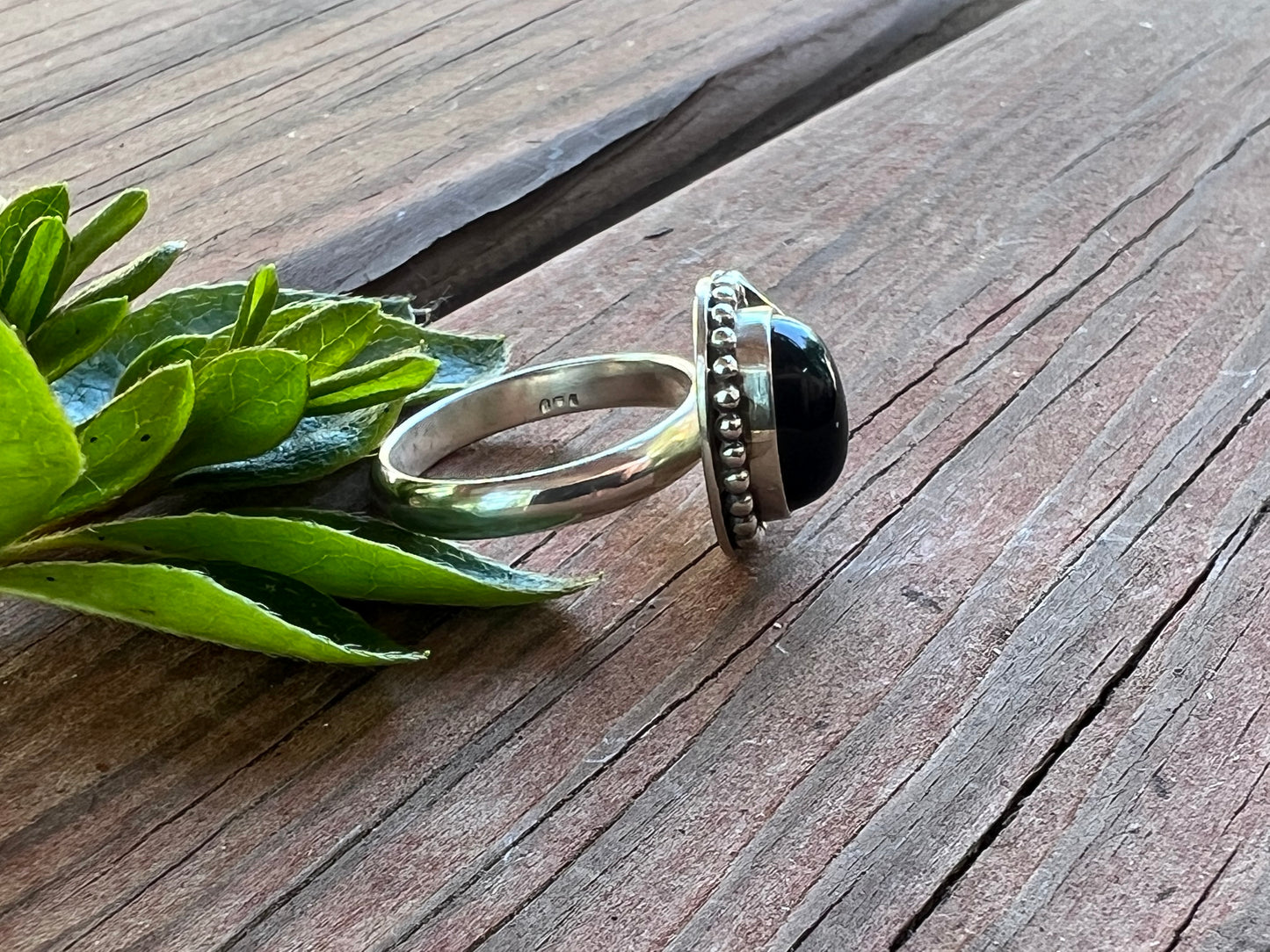 Sterling Silver and Black Onyx Ring