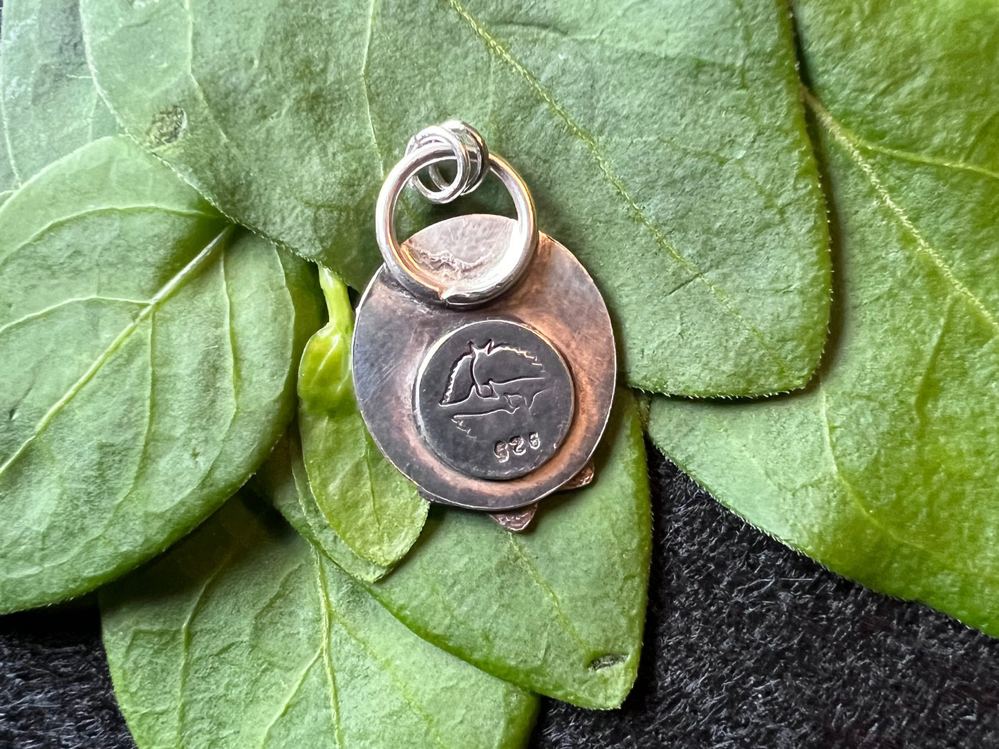 Sterling Silver Snake and Celestial Pendant