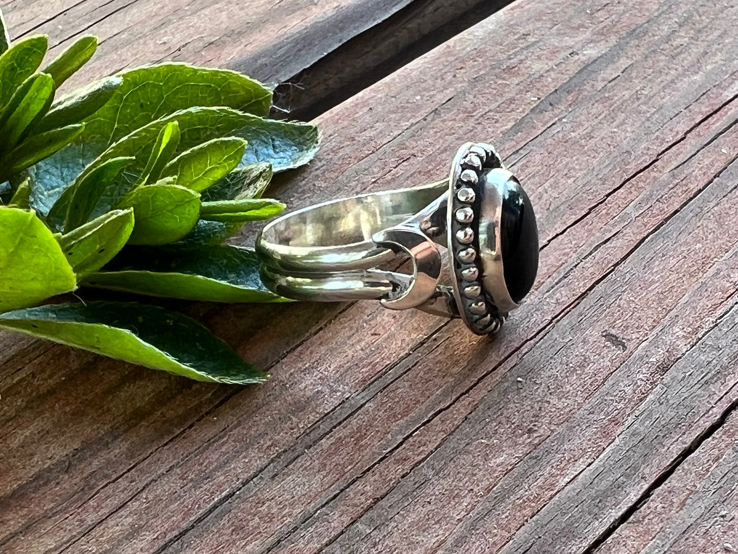 Sterling Silver and Black Onyx Ring