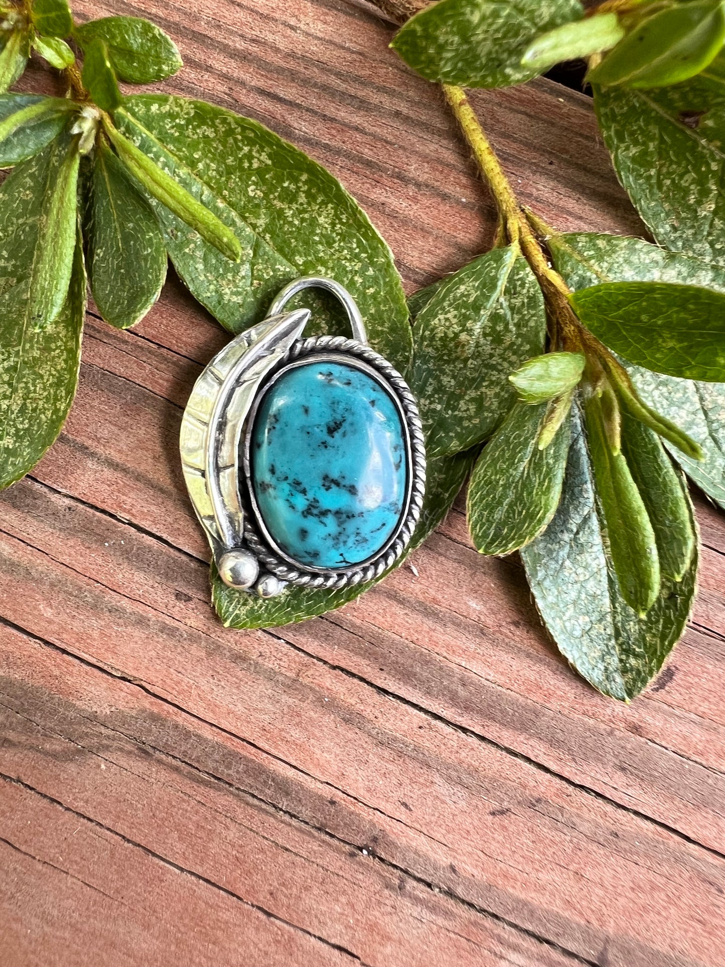 Sterling Silver and Turquoise Pendant