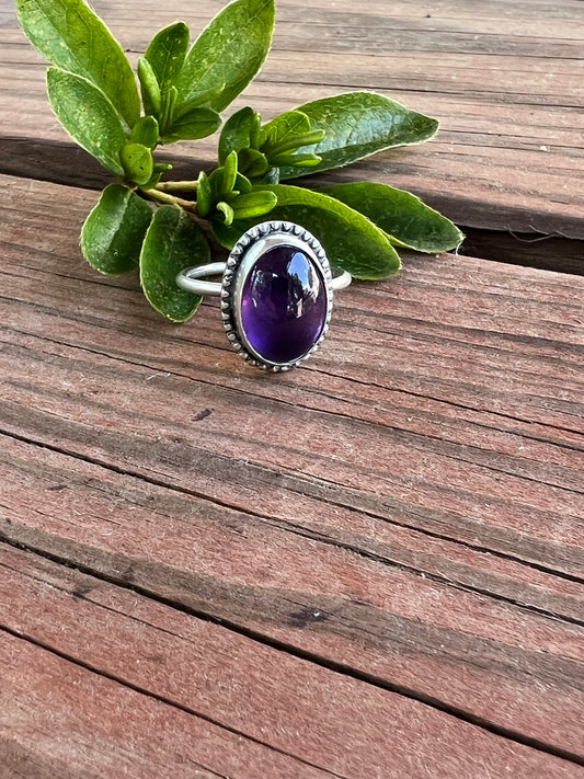 Sterling Silver and Amethyst Ring