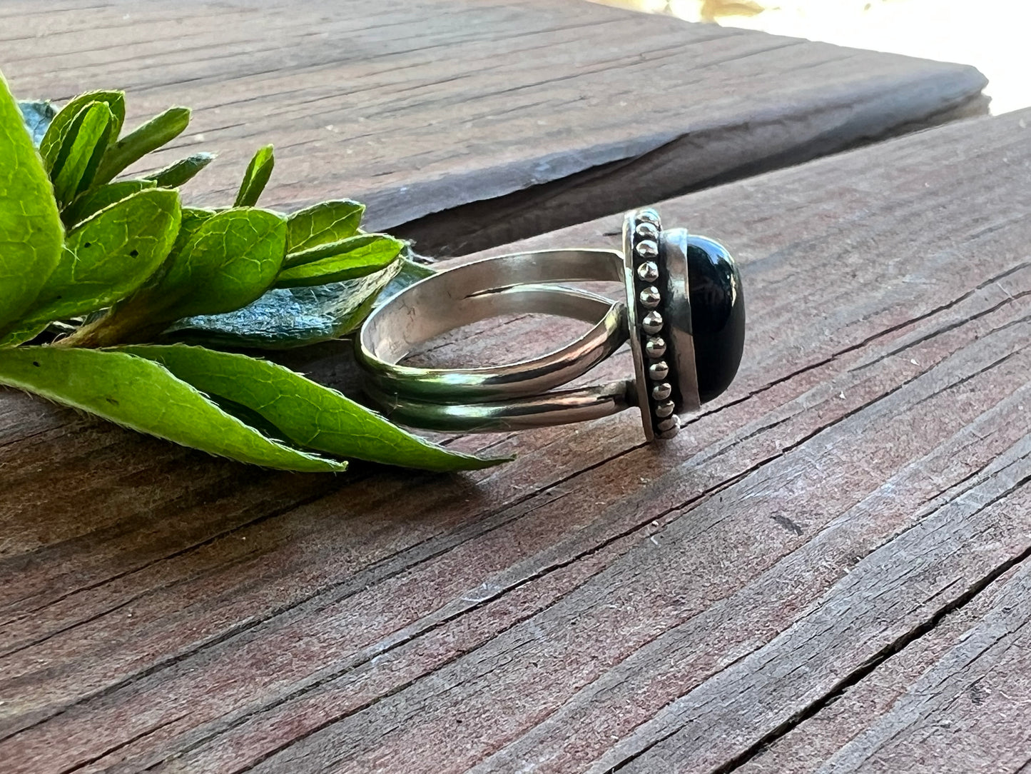 Sterling Silver and Black Onyx Ring