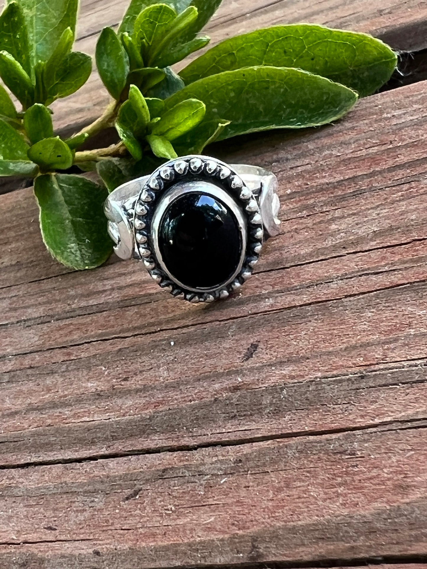 Sterling Silver and Black Onyx Ring