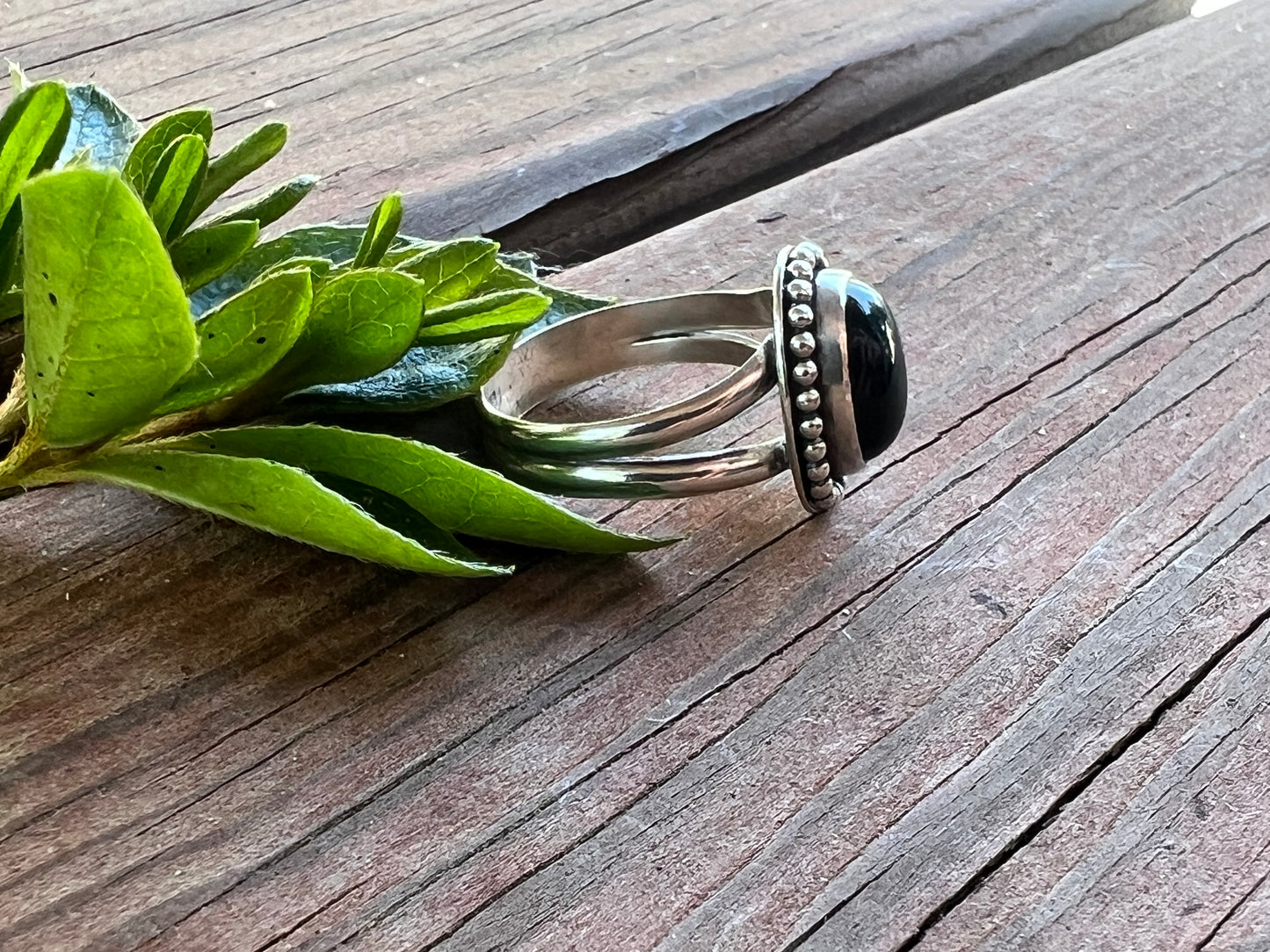 Sterling Silver and Black Onyx Ring