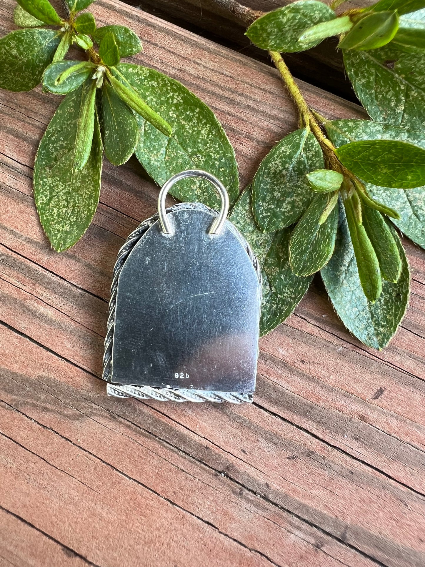 Sterling Silver Botanical Pendant
