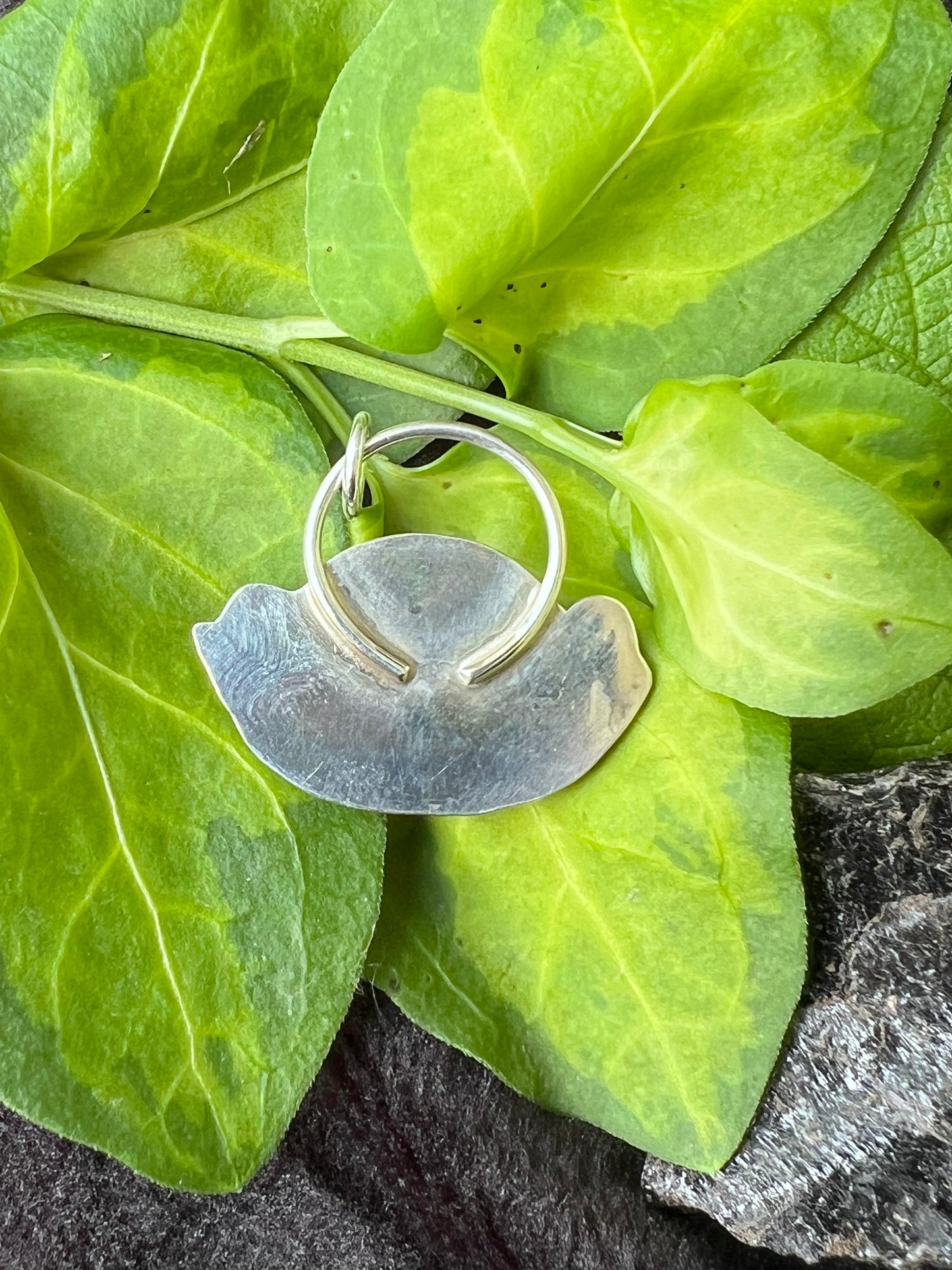 Sterling Silver and Prehnite Pendant