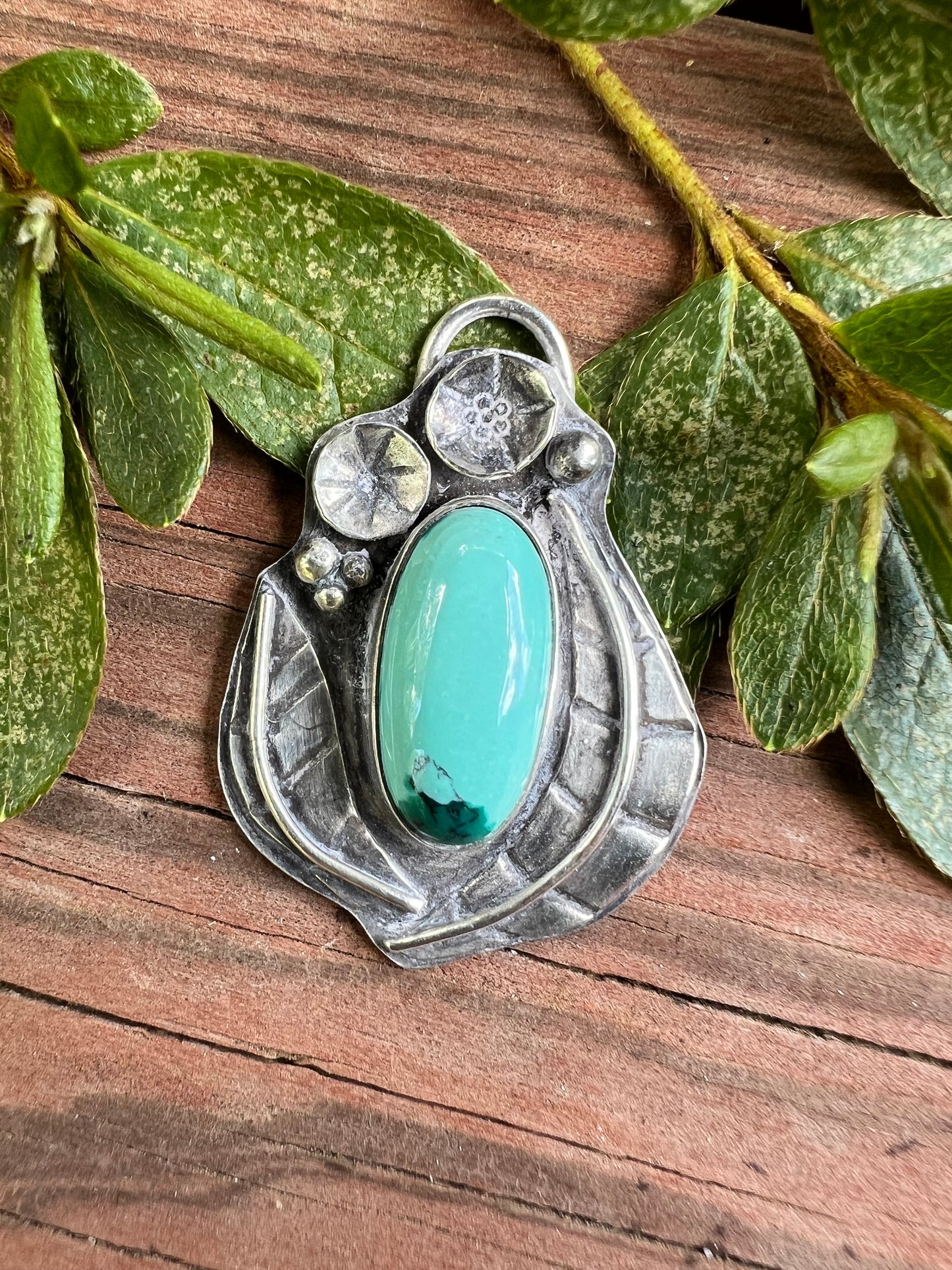 Sterling Silver and Turquoise Pendant