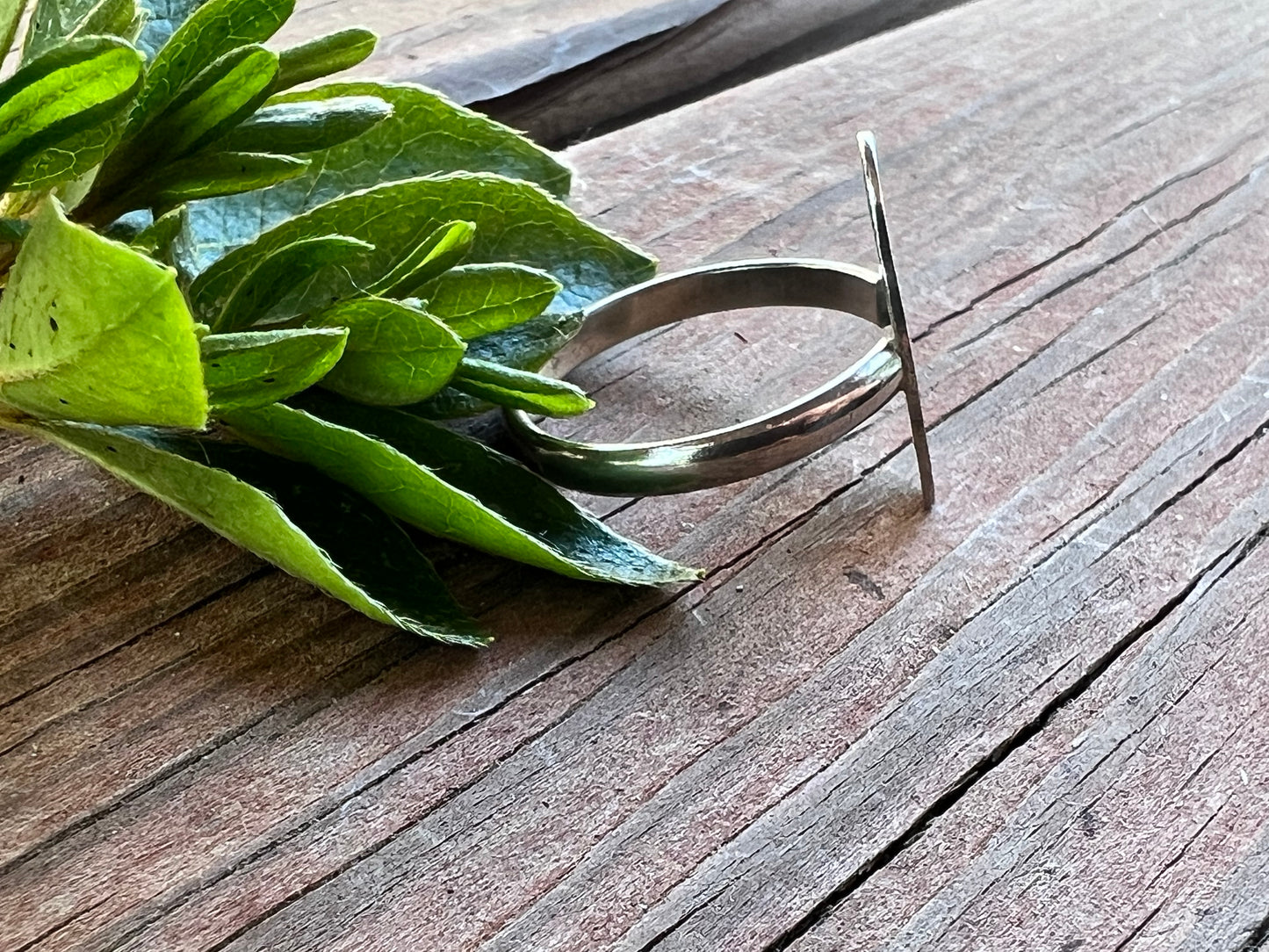 Sterling Silver Stamped Design Ring