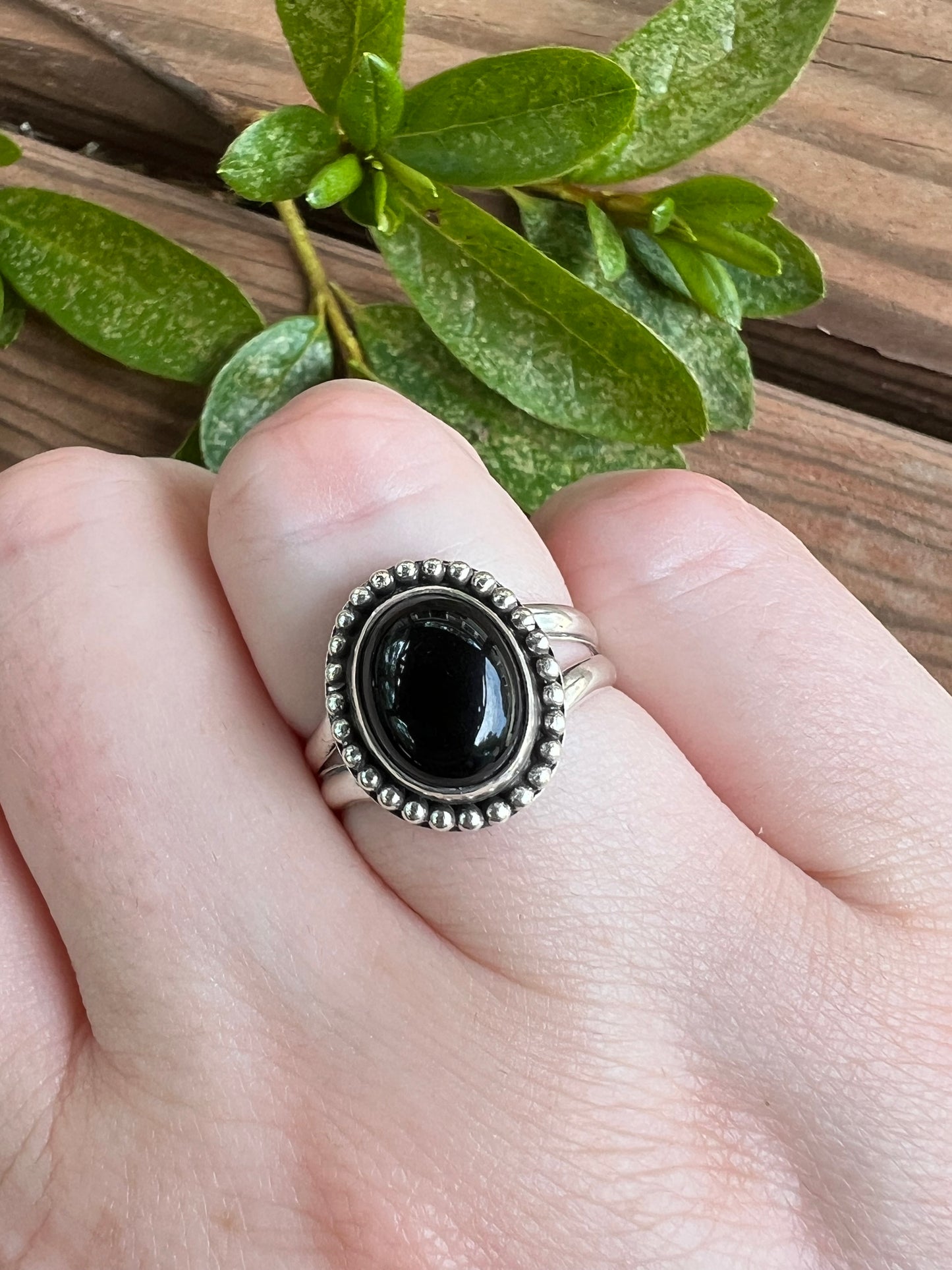 Sterling Silver and Black Onyx Ring