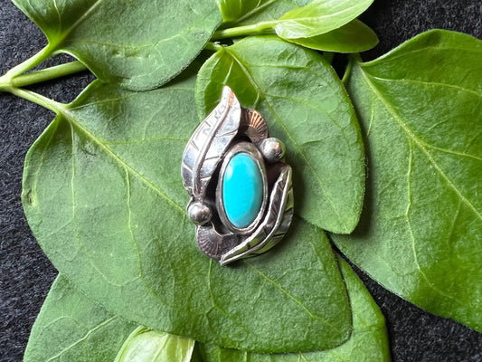 Sterling Silver and Turquoise Pendant