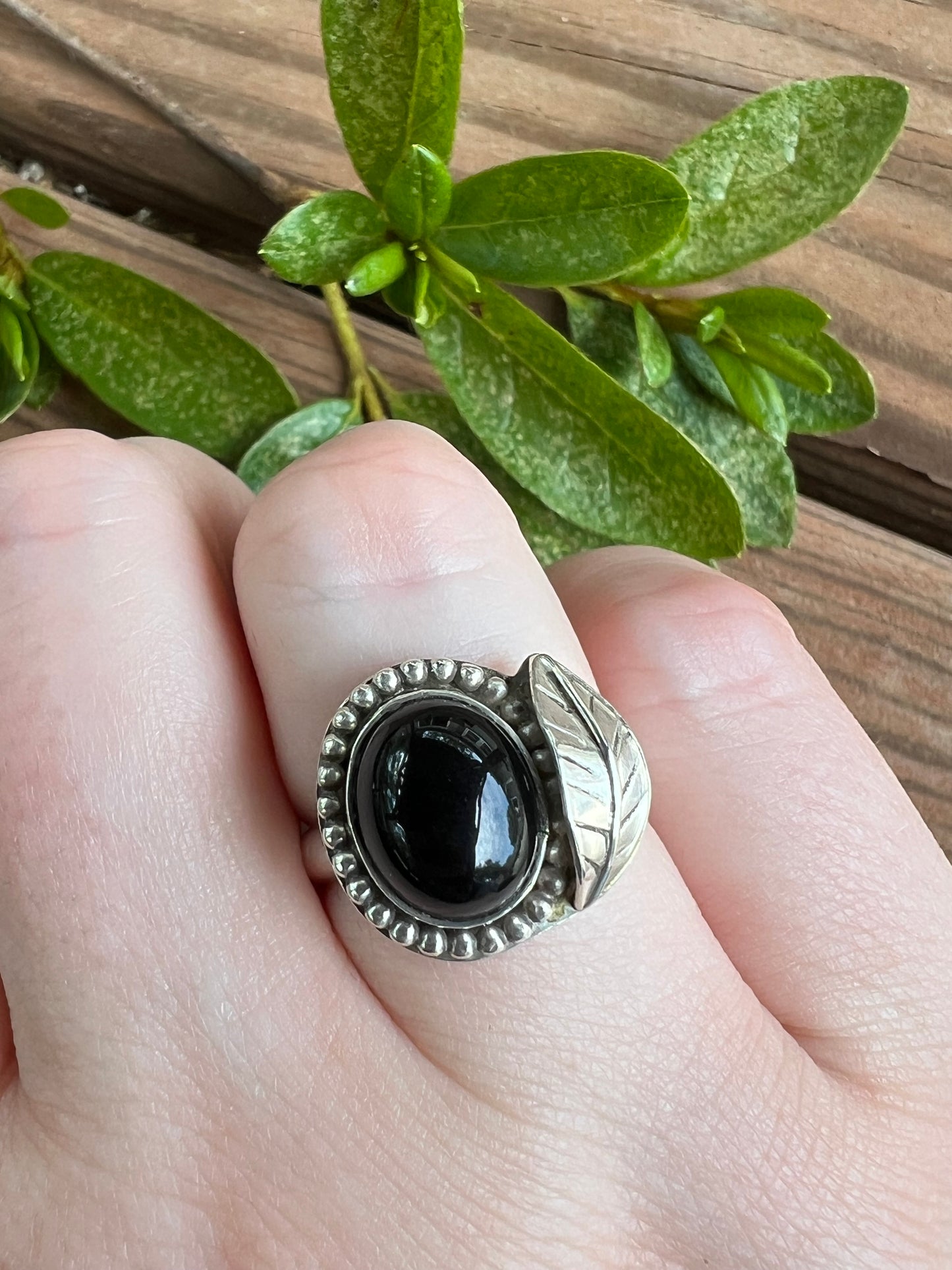 Sterling Silver and Black Onyx Ring