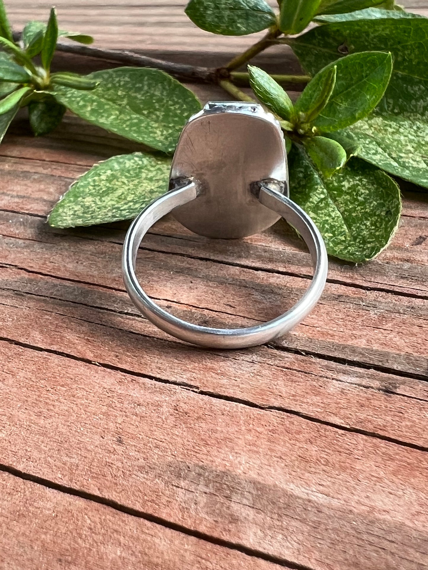 Sterling Silver and Pyrite Coffin Ring