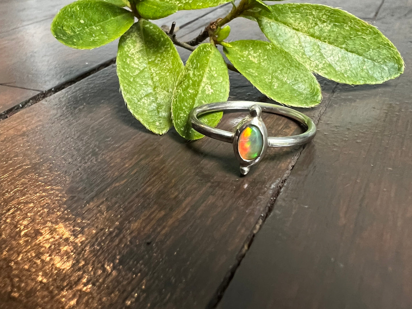 Sterling Silver and Opal Ring