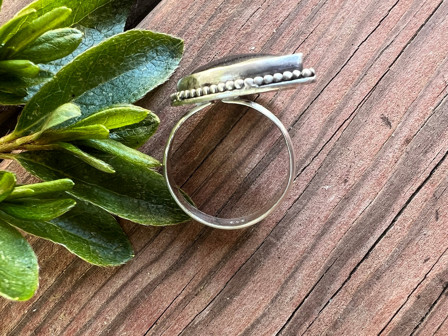 Sterling Silver and Black Onyx Moon Ring