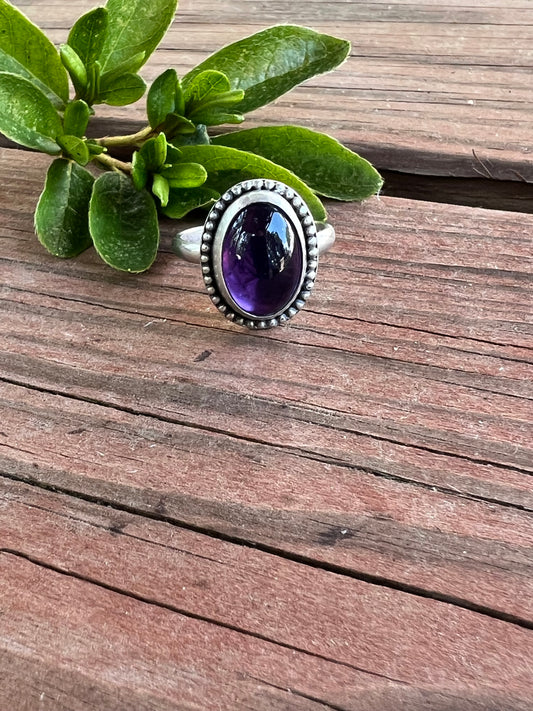 Sterling Silver and Amethyst Ring