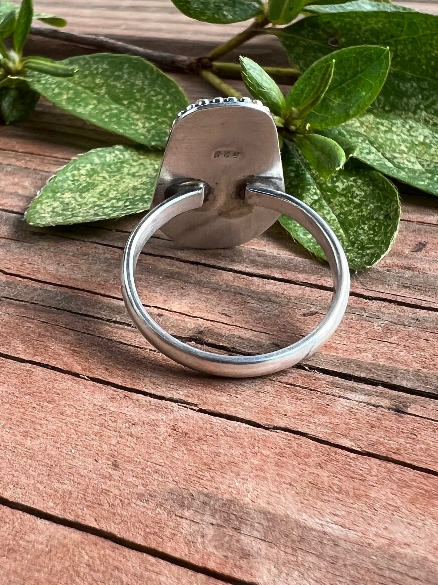 Sterling Silver and Pyrite Coffin Ring