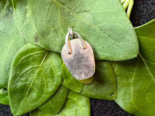 Sterling Silver and Black Onyx Coffin Pendant