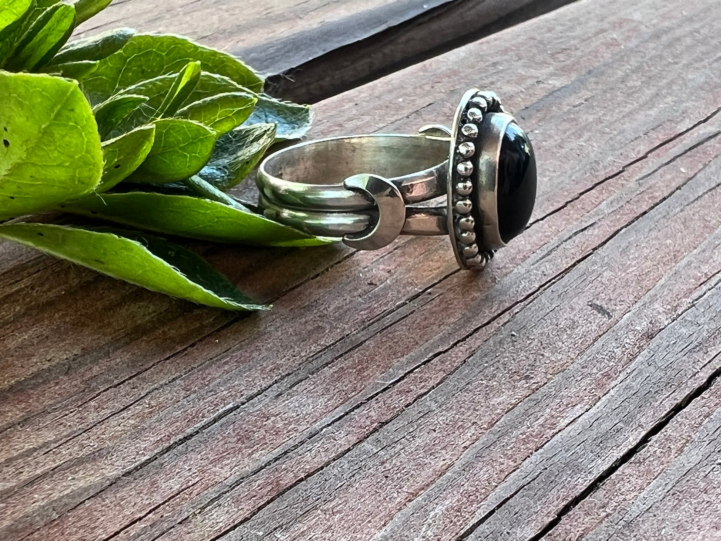 Sterling Silver and Black Onyx Ring