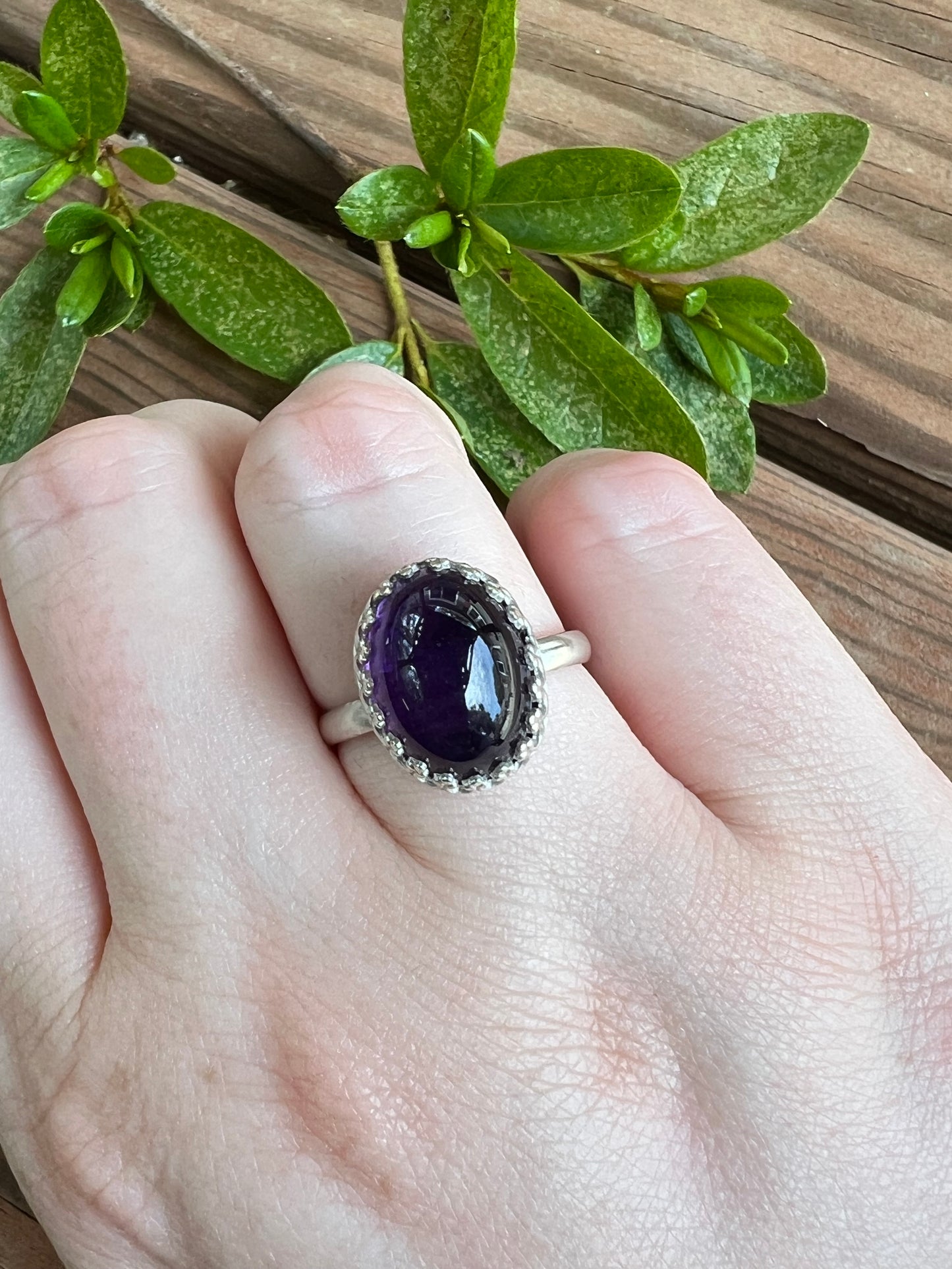 Sterling Silver and Amethyst Ring