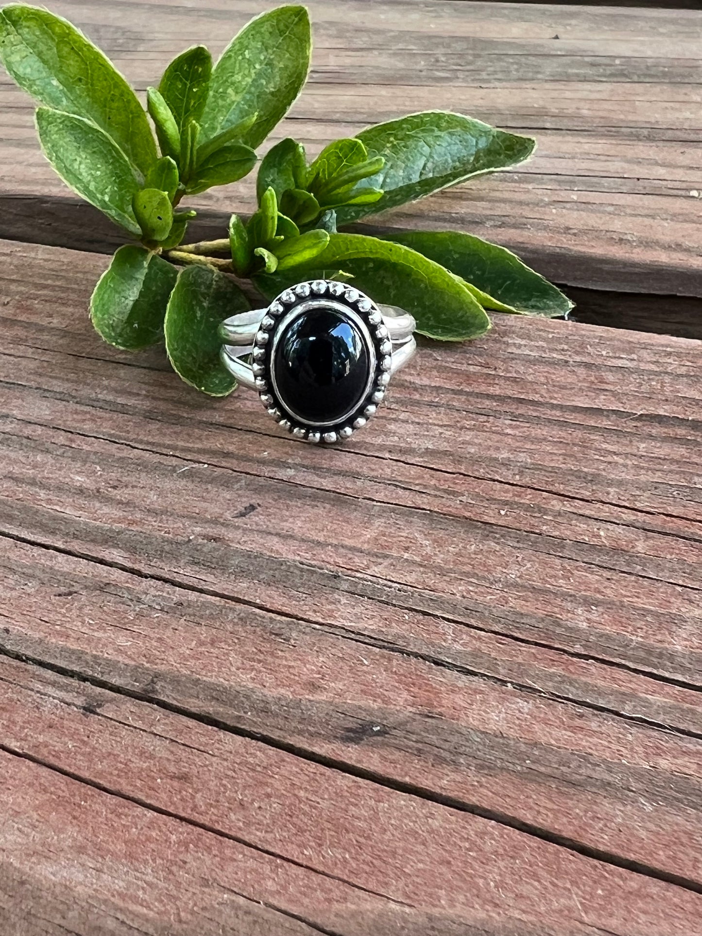 Sterling Silver and Black Onyx Ring