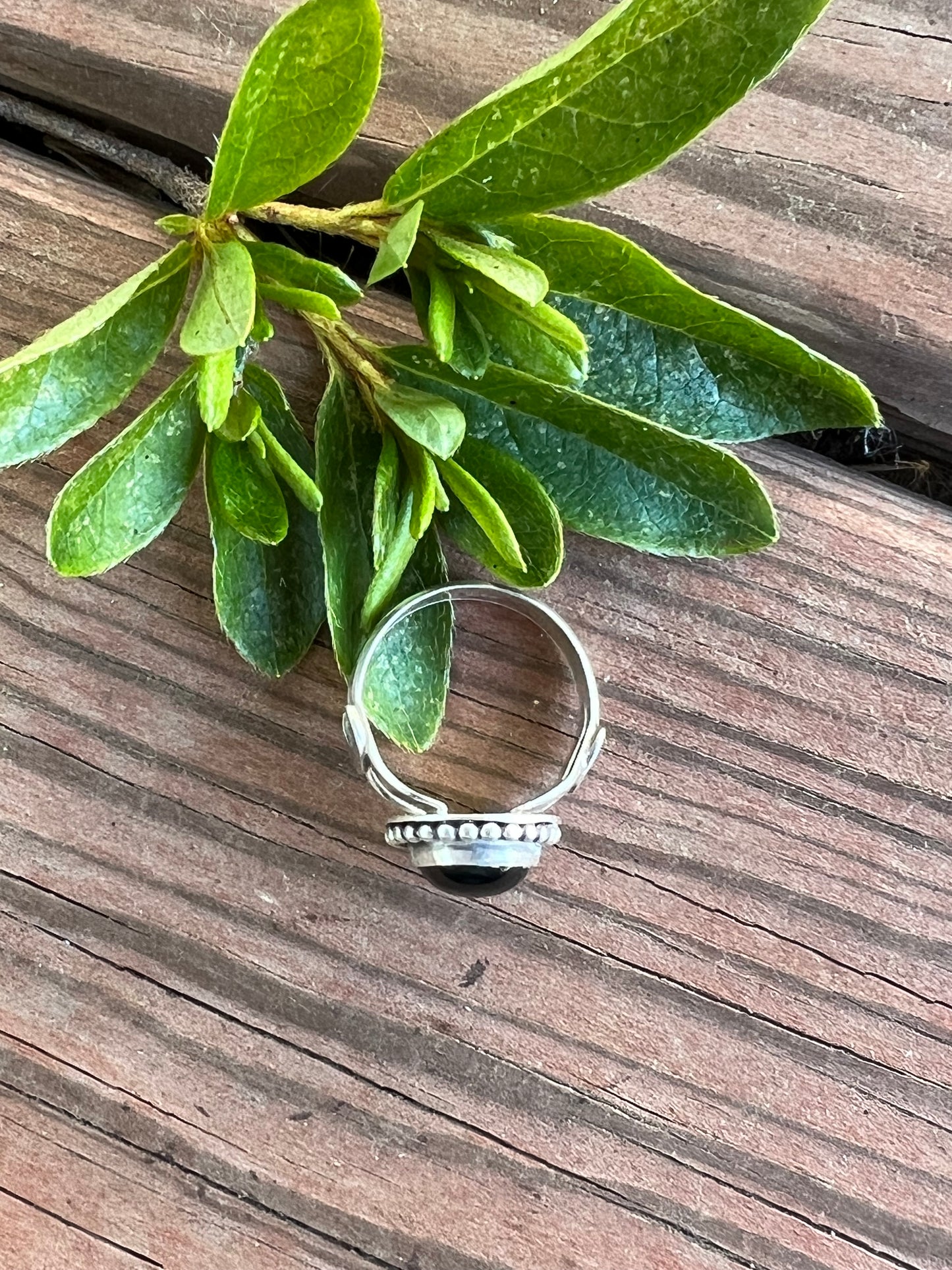 Sterling Silver and Black Onyx Ring